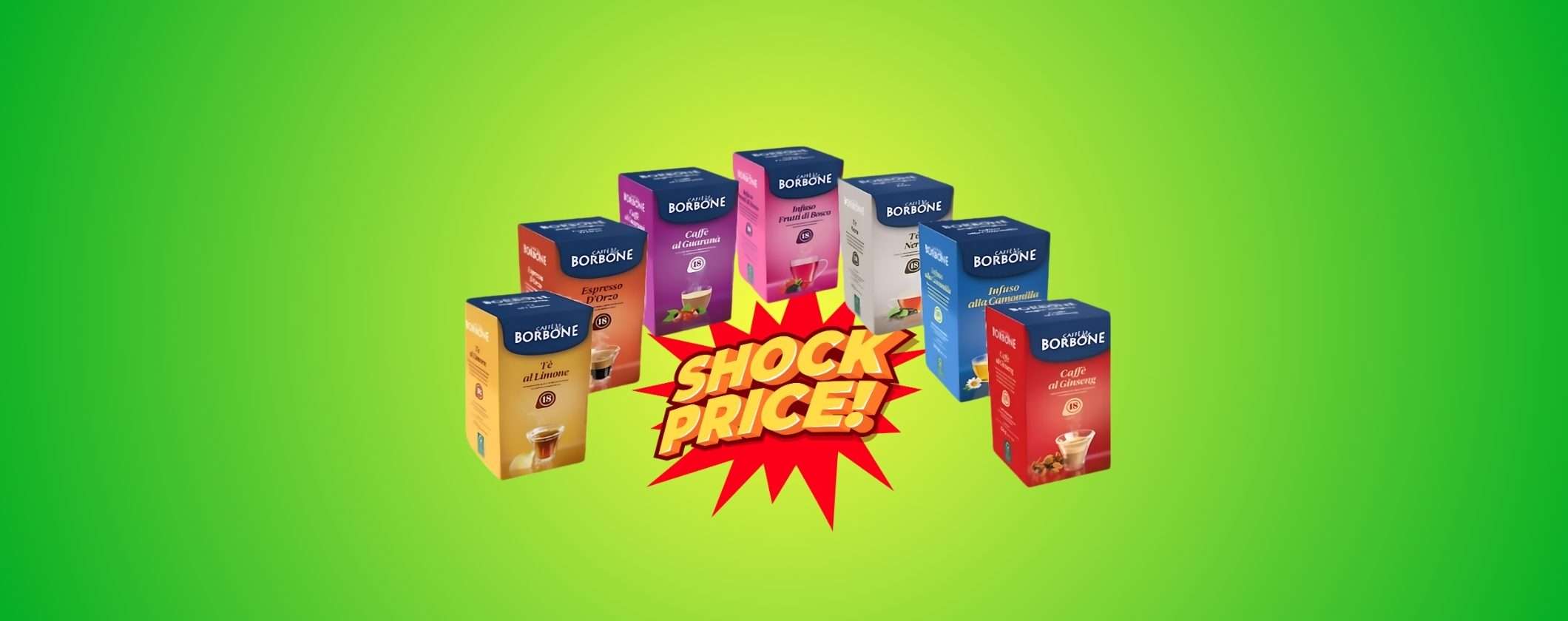 Cialde Caffè Borbone: Bevande Solubili a scelta a prezzo SHOCK Cialde Caffè Borbone: Bevande Solubili a scelta a prezzo SHOCK