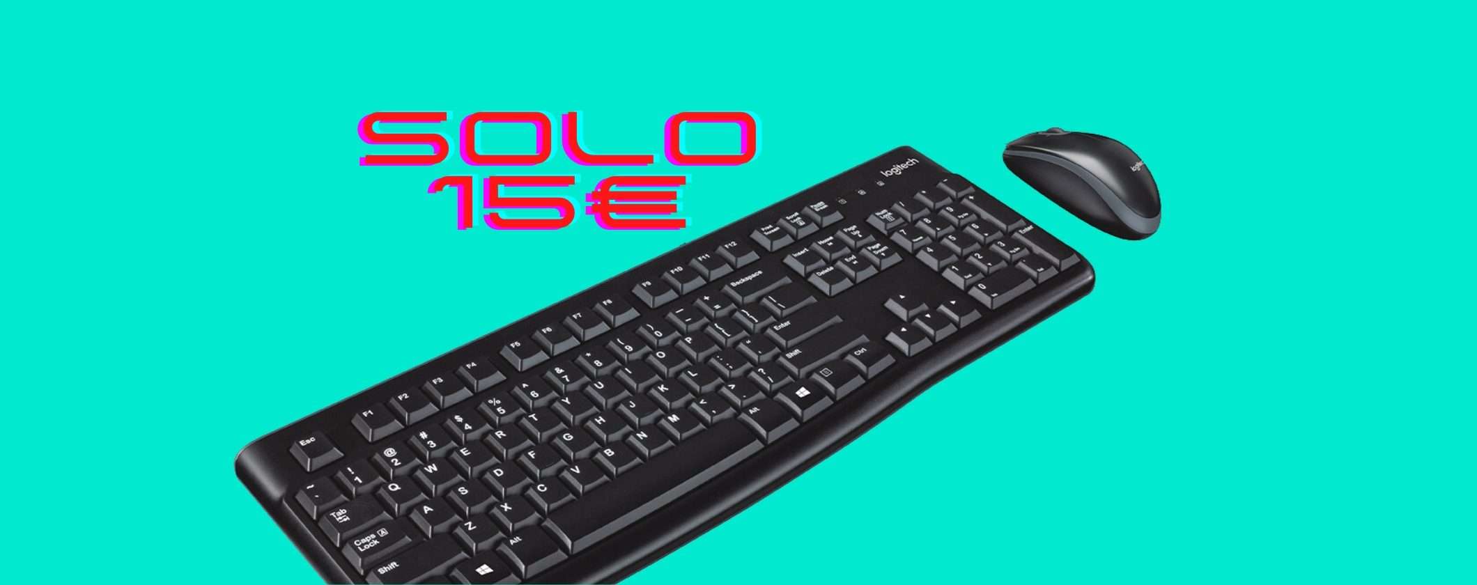 Combo Tastiera + Mouse Logitech a soli 15€ con il Prime Day Combo Tastiera + Mouse Logitech a soli 15€ con il Prime Day