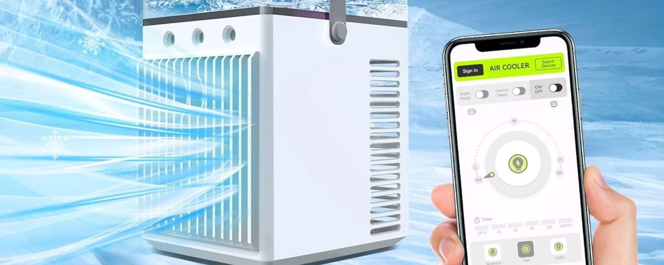 Condizionatore d'aria SMART a bassissimo consumo a prezzo SHOCK (32€) Condizionatore d'aria SMART a bassissimo consumo a prezzo SHOCK (32€)