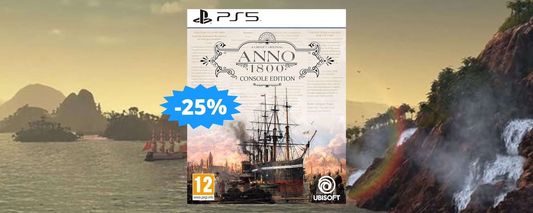 ANNO 1800 per PS5: un'avventura INDIMENTICABILE (-25%) ANNO 1800 per PS5: un'avventura INDIMENTICABILE (-25%)