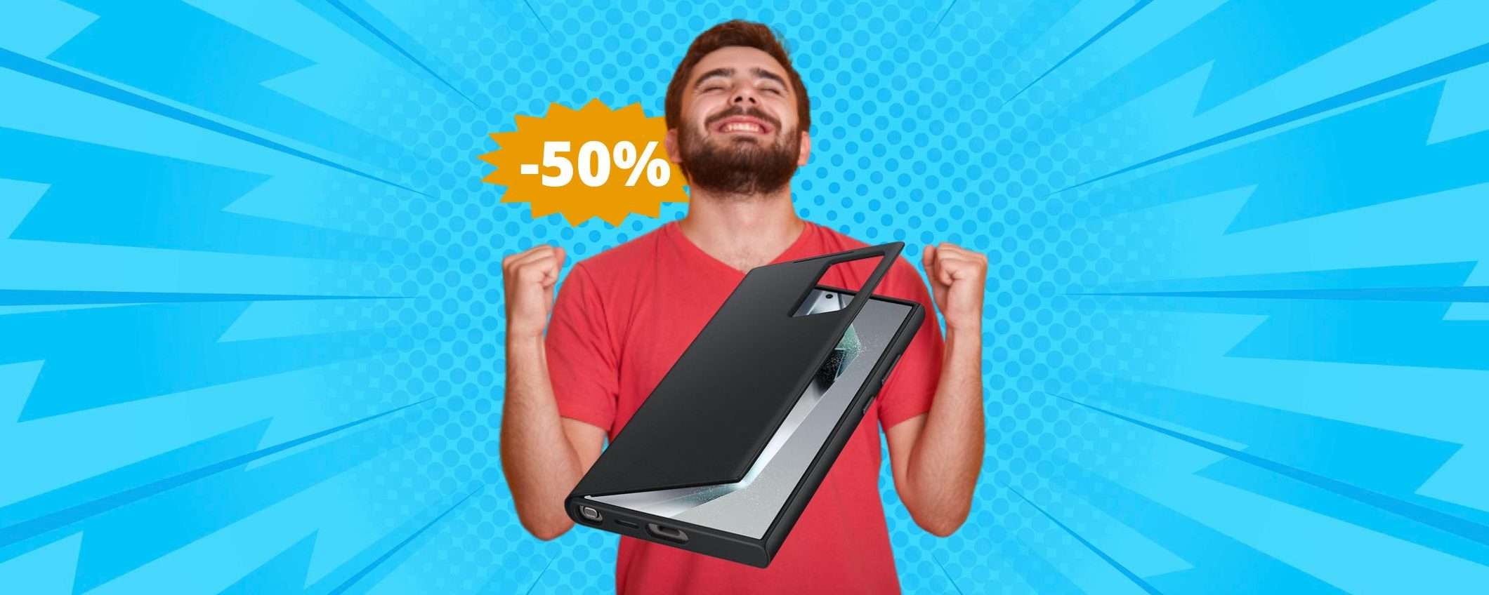 Cover Samsung Smart View per S24 Ultra: sconto FOLLE del 50% Cover Samsung Smart View per S24 Ultra: sconto FOLLE del 50%