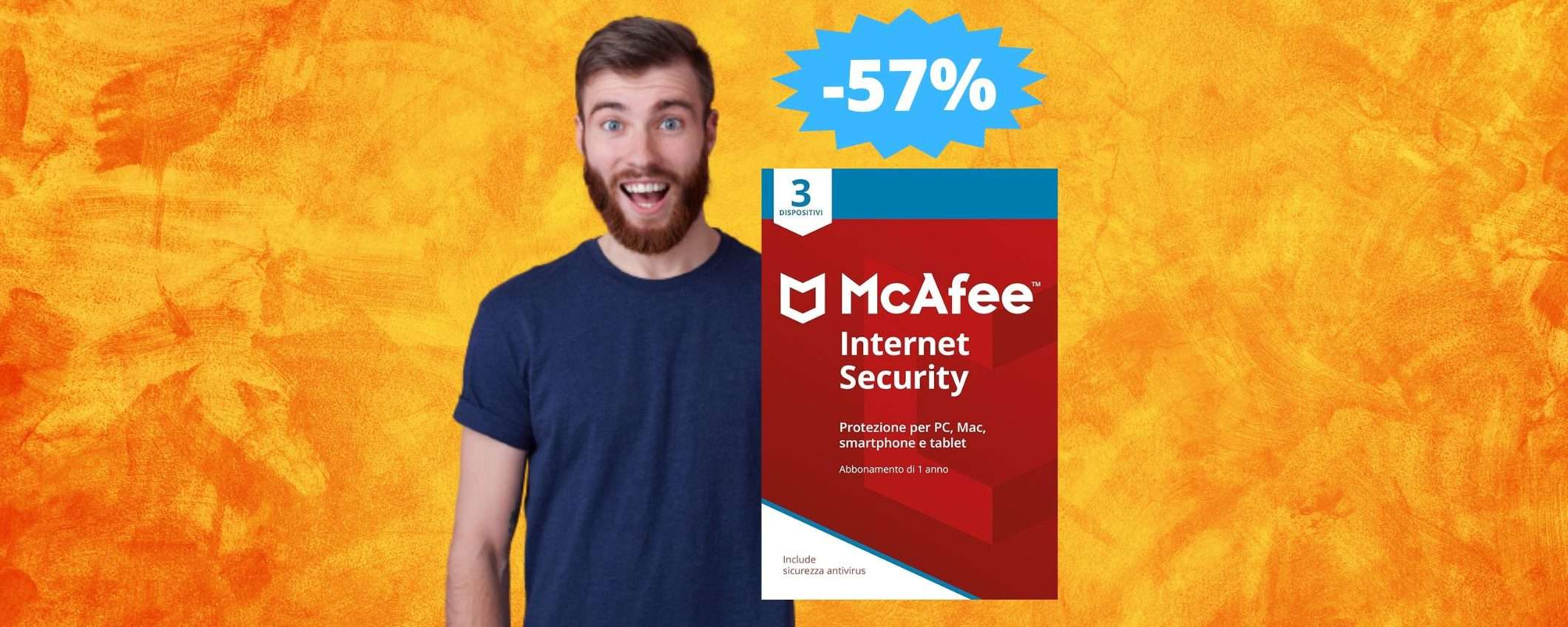McAfee Internet Security 2024: la PROTEZIONE che cercavi (-57%) McAfee Internet Security 2024: la PROTEZIONE che cercavi (-57%)