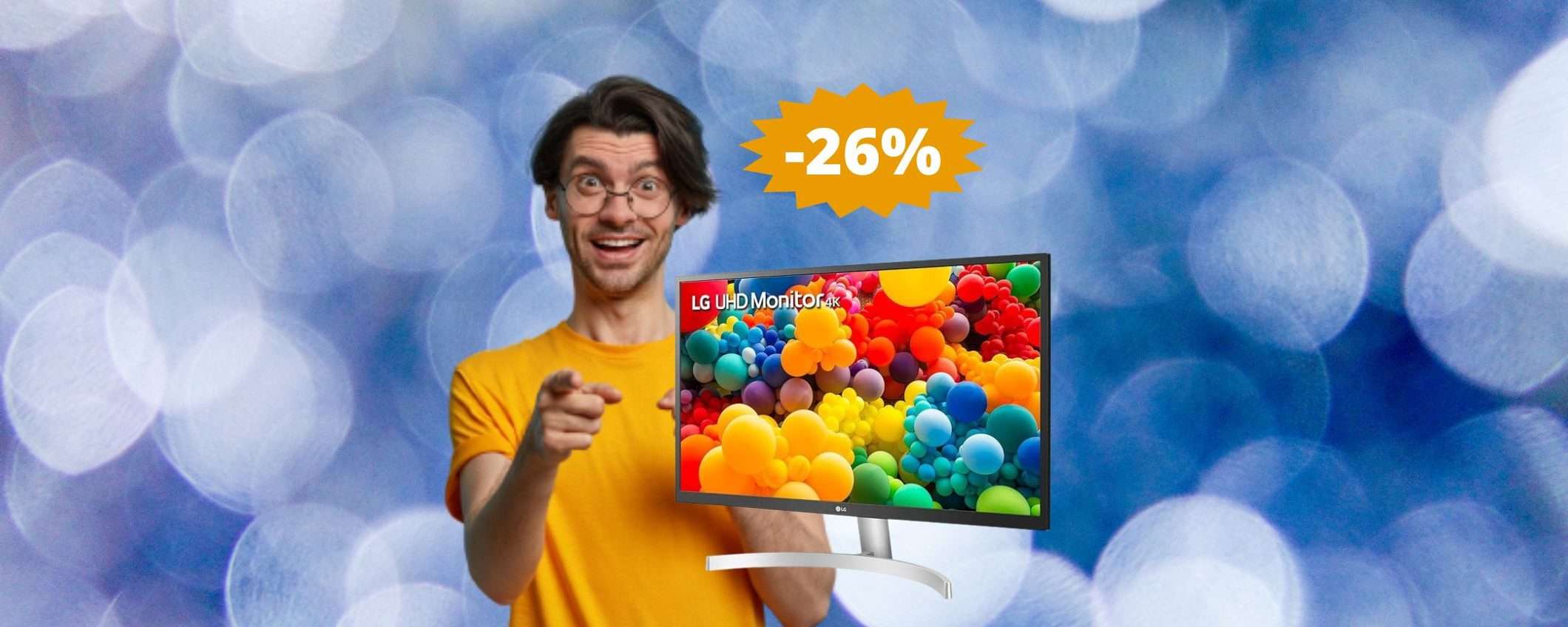 Monitor LG 4K: devi comprarlo SUBITO a questo prezzo (-26%) Monitor LG 4K: devi comprarlo SUBITO a questo prezzo (-26%)