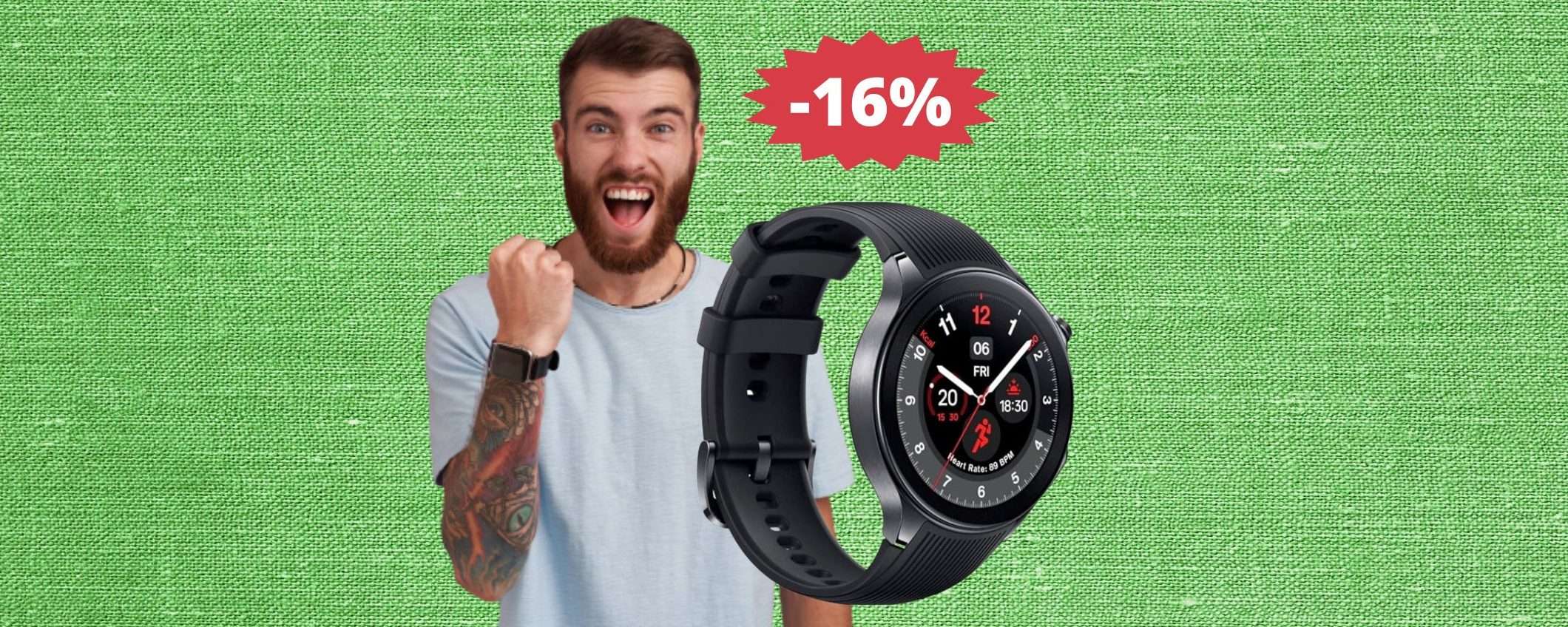 OnePlus Watch 2: bello, moderno e in SUPER sconto (-16%) OnePlus Watch 2: bello, moderno e in SUPER sconto (-16%)