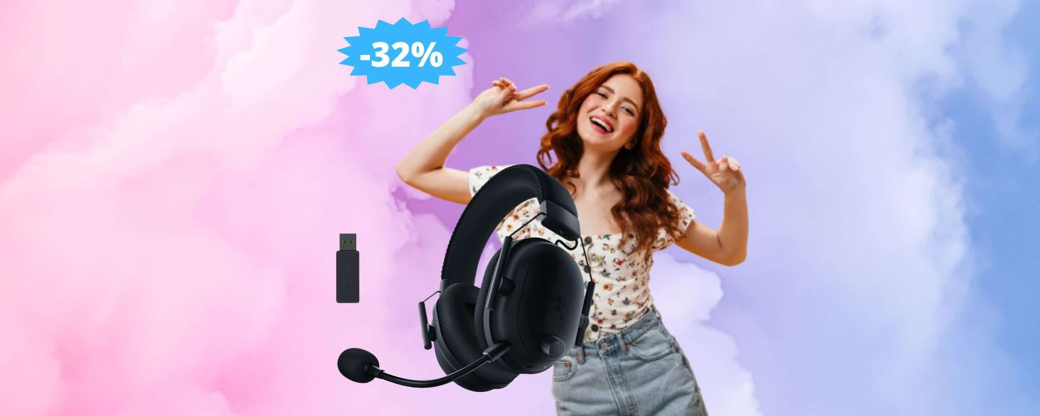 Razer BlackShark V2 Pro: sconto IMPERDIBILE del 32% su Amazon Razer BlackShark V2 Pro: sconto IMPERDIBILE del 32% su Amazon