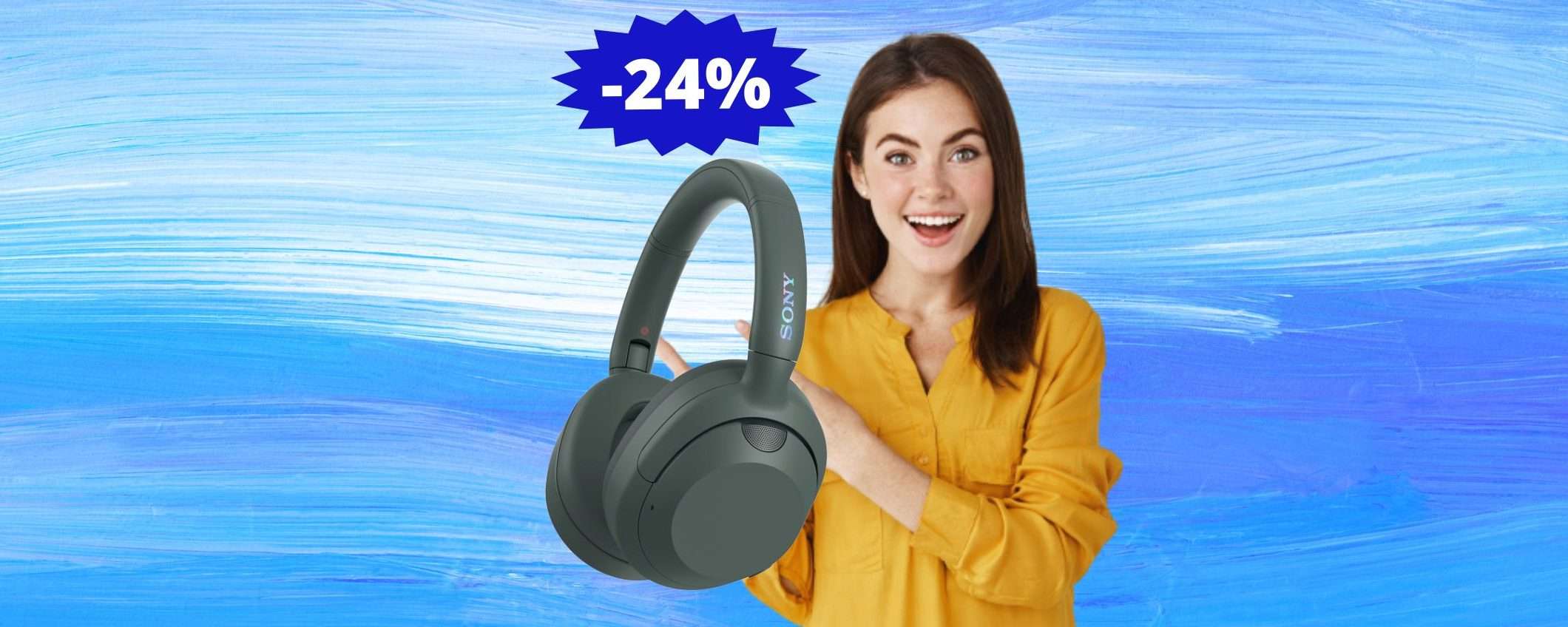Cuffie Sony ULT WEAR: sconto IMBATTIBILE del 24% su Amazon Cuffie Sony ULT WEAR: sconto IMBATTIBILE del 24% su Amazon