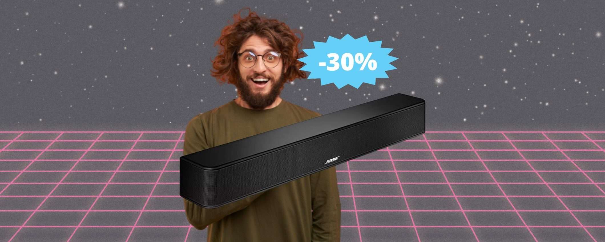 Soundbar Bose Solo Serie 2: sconto IMPERDIBILE del 30% su Amazon Soundbar Bose Solo Serie 2: sconto IMPERDIBILE del 30% su Amazon