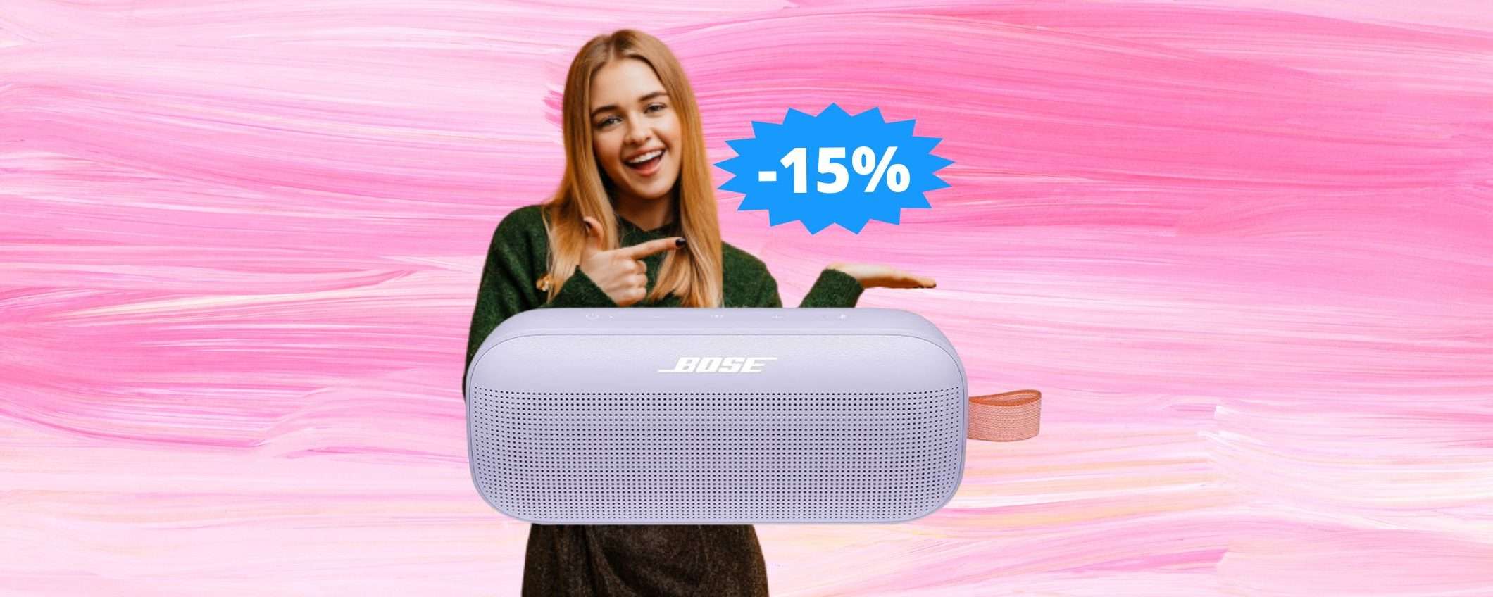 Speaker BOSE SoundLink Flex: stile e qualità in SUPER sconto Speaker BOSE SoundLink Flex: stile e qualità in SUPER sconto