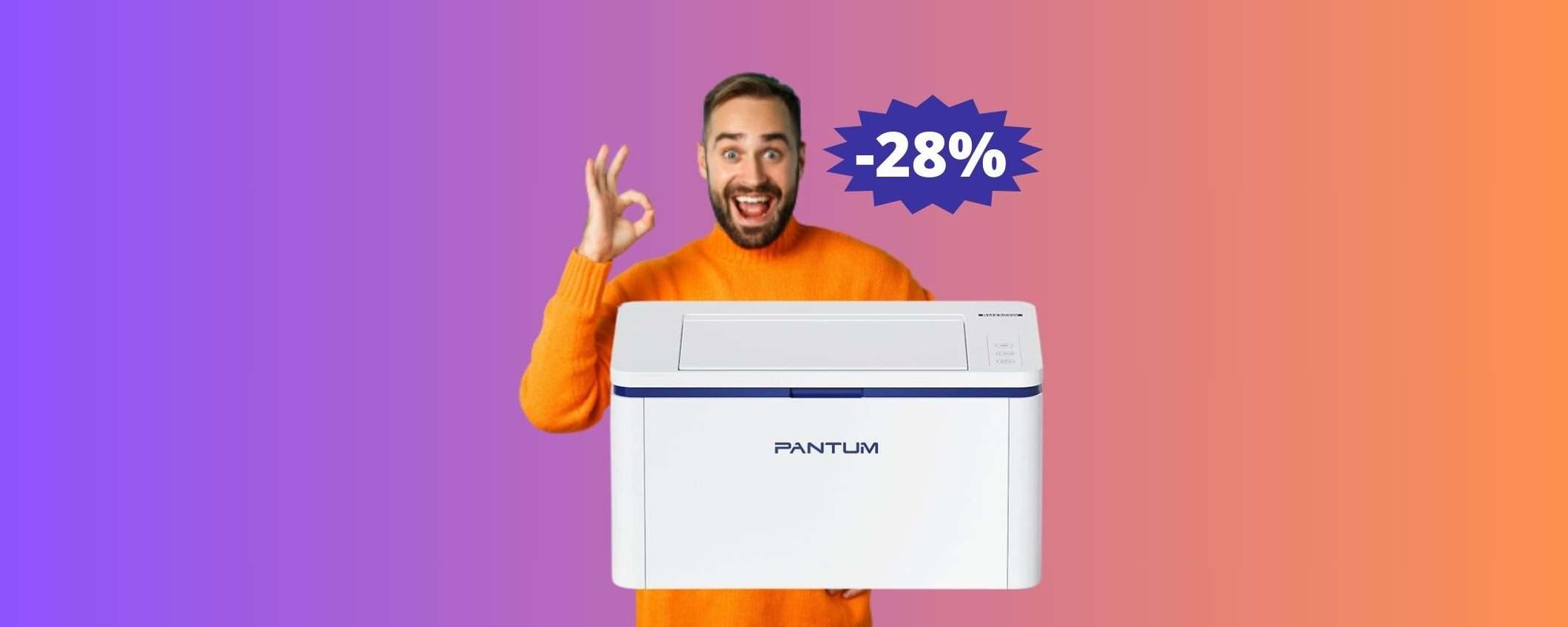Stampante PANTUM BP2309W: IMBATTIBILE sotto i 100 euro (-28%) Stampante PANTUM BP2309W: IMBATTIBILE sotto i 100 euro (-28%)