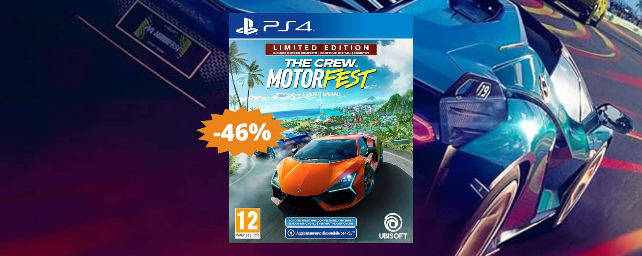 The Crew Motorfest per PS4: sconto ESCLUSIVO del 46% su Amazon The Crew Motorfest per PS4: sconto ESCLUSIVO del 46% su Amazon