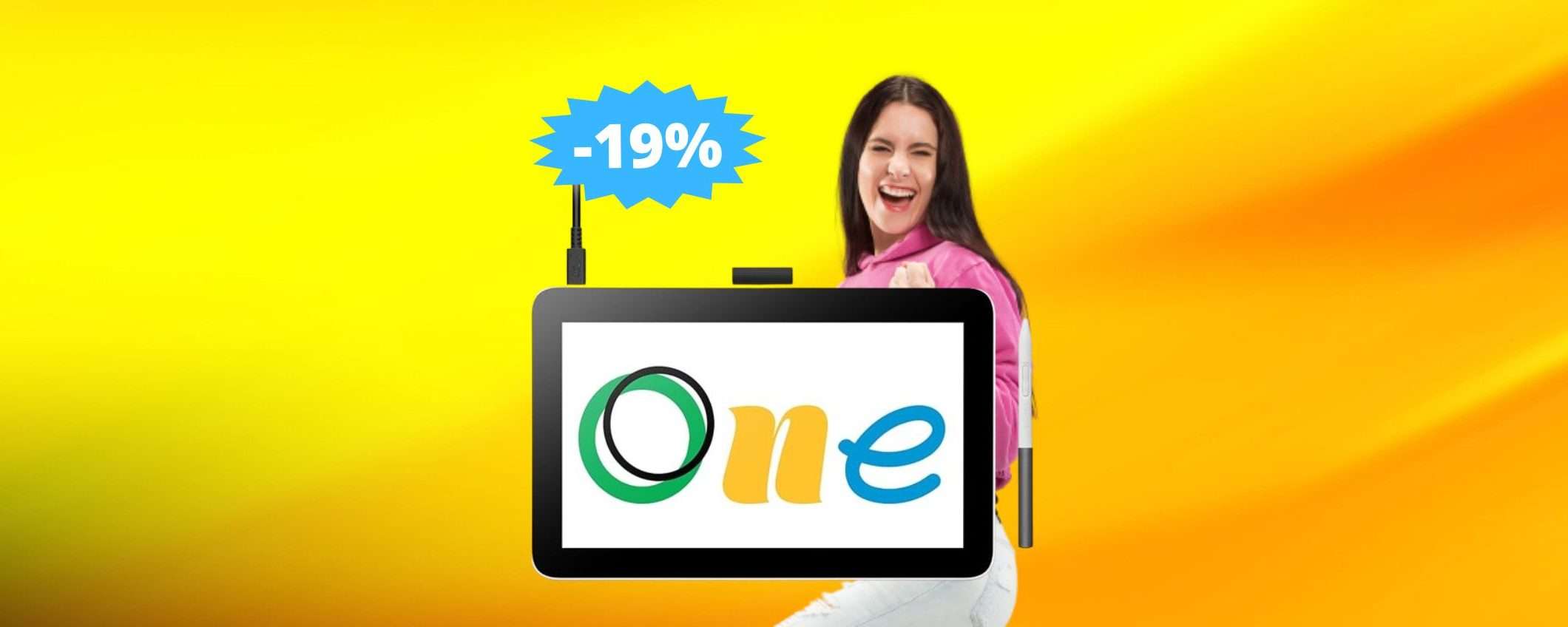 Tavoletta grafica Wacom One 12 Touch: IMPERDIBILE con il 19% di sconto Tavoletta grafica Wacom One 12 Touch: IMPERDIBILE con il 19% di sconto
