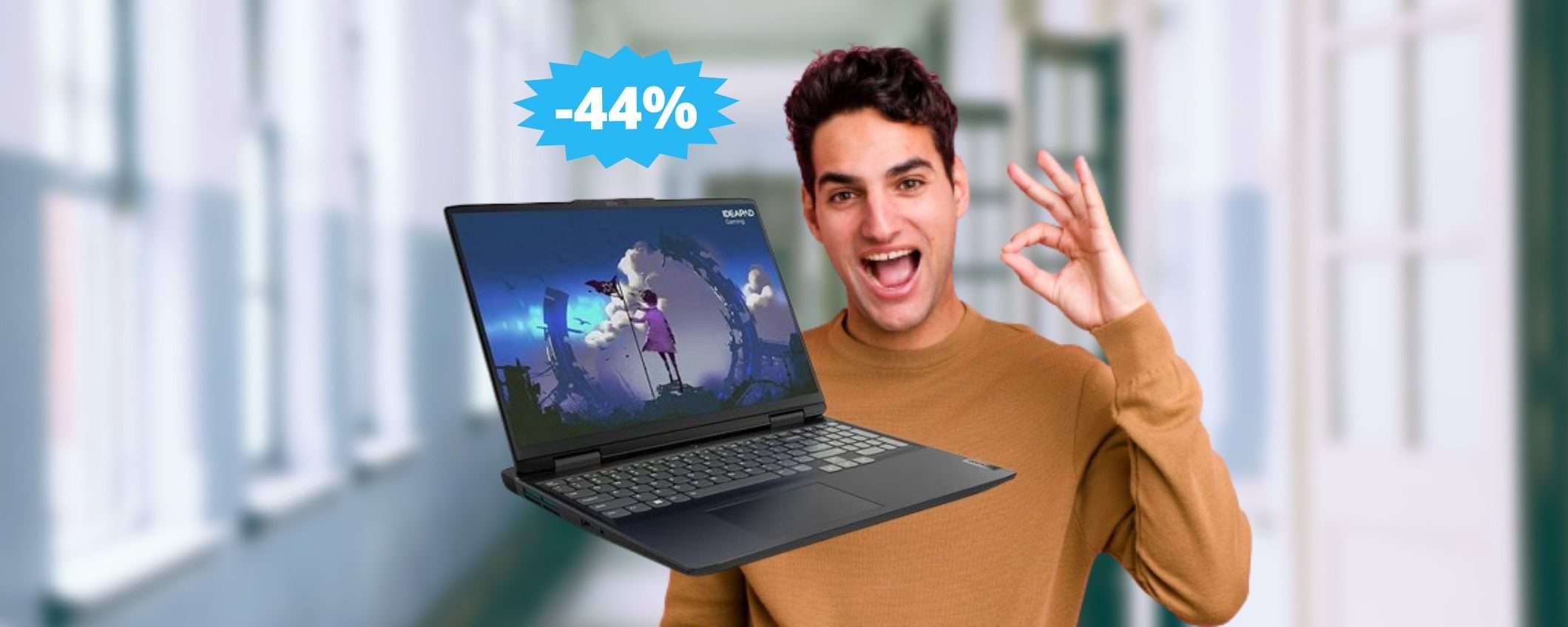 Lenovo IdeaPad Gaming 3: sconto FOLLE di 800 euro (-44%) Lenovo IdeaPad Gaming 3: sconto FOLLE di 800 euro (-44%)