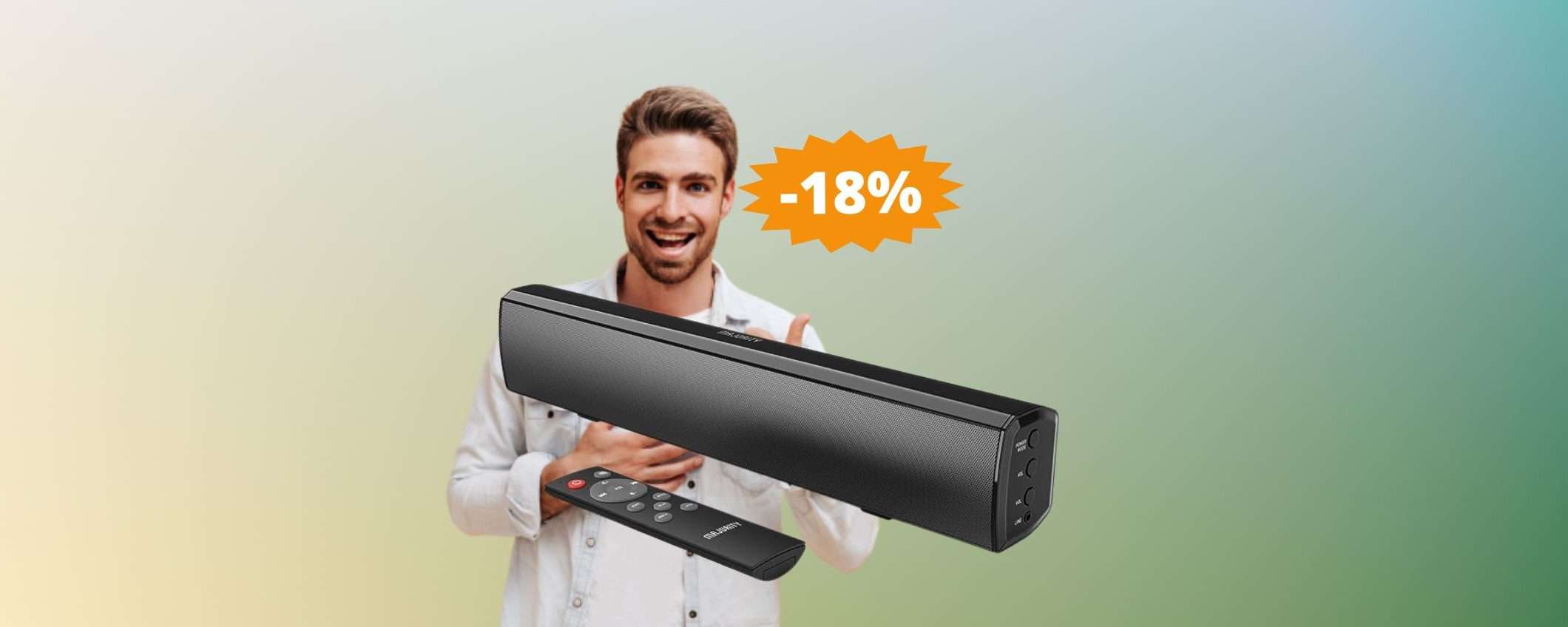 Soundbar Majority Bowfell: sconto ESCLUSIVO del 18% su Amazon Soundbar Majority Bowfell: sconto ESCLUSIVO del 18% su Amazon
