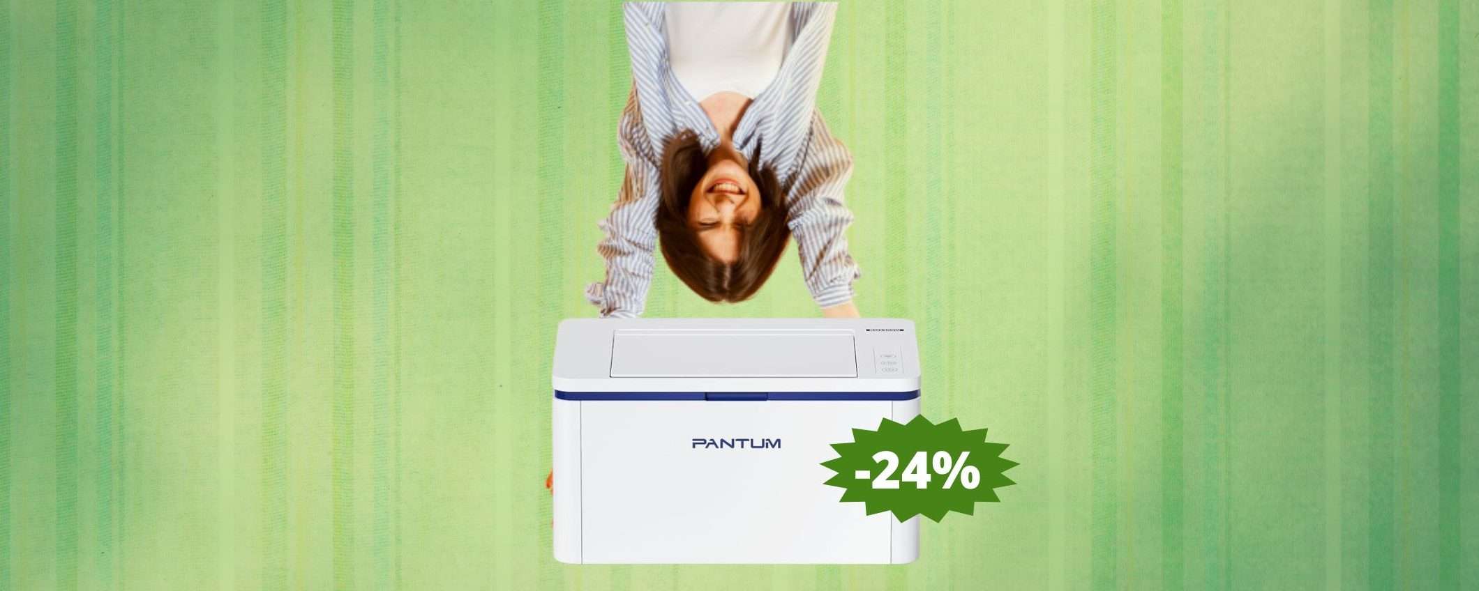 Stampante laser PANTUM: IMBATTIBILE sotto i 100 euro (-24%) Stampante laser PANTUM: IMBATTIBILE sotto i 100 euro (-24%)
