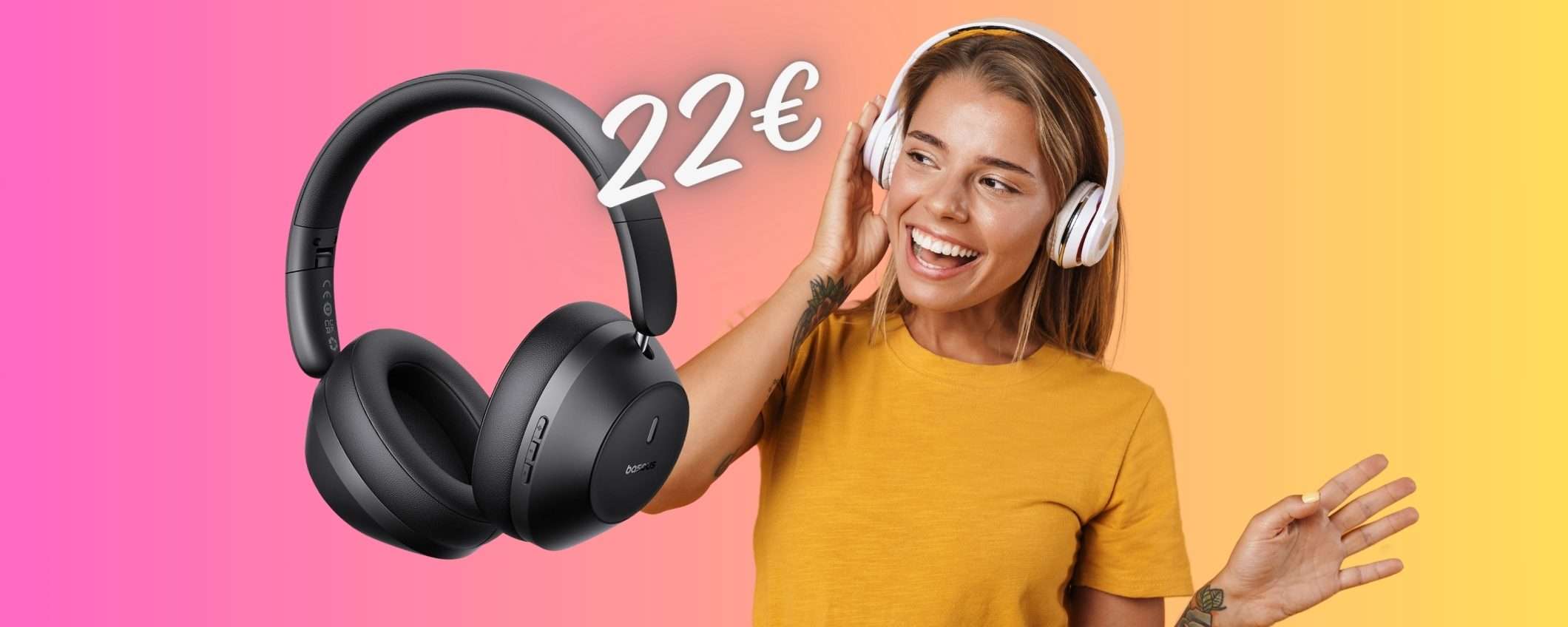Cuffie Bluetooth Baseus in PROMO FOLLE a 22€, Amazon esagera Cuffie Bluetooth Baseus in PROMO FOLLE a 22€, Amazon esagera