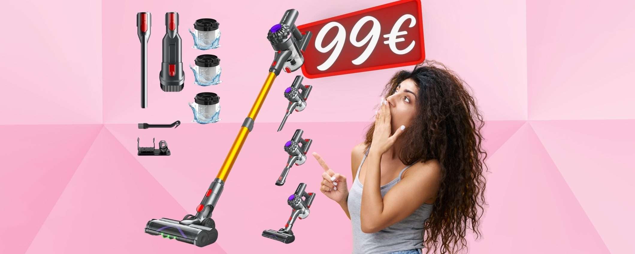 Doppio SCONTO FOLLE su Amazon per questo aspirapolvere senza fili (99€) Doppio SCONTO FOLLE su Amazon per questo aspirapolvere senza fili (99€)