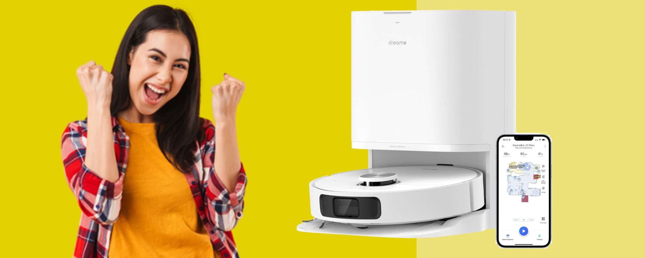 Robot aspirapolvere dreame L10 Prime: sconto TOP del 20% (-100€) Robot aspirapolvere dreame L10 Prime: sconto TOP del 20% (-100€)
