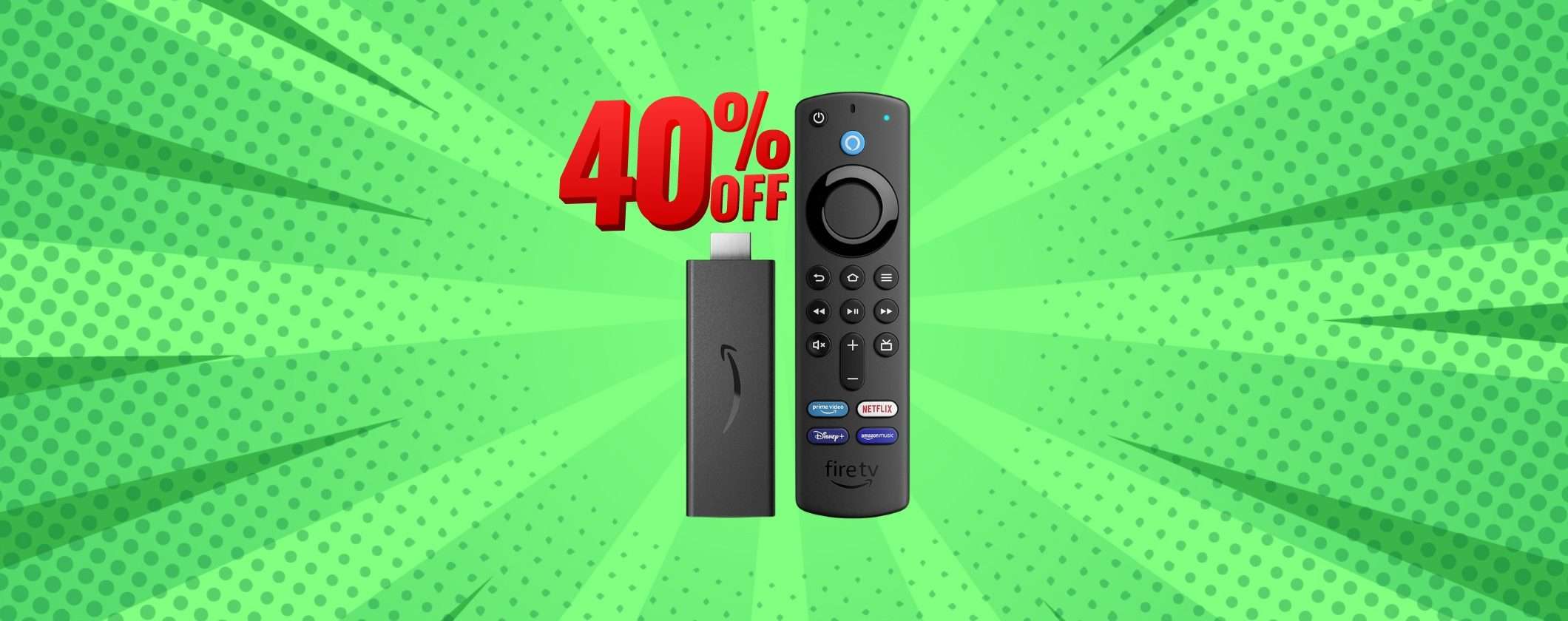 Fire TV Stick HD al 40% di SCONTO al Prime Day e la tua TV diventa smart Fire TV Stick HD al 40% di SCONTO al Prime Day e la tua TV diventa smart