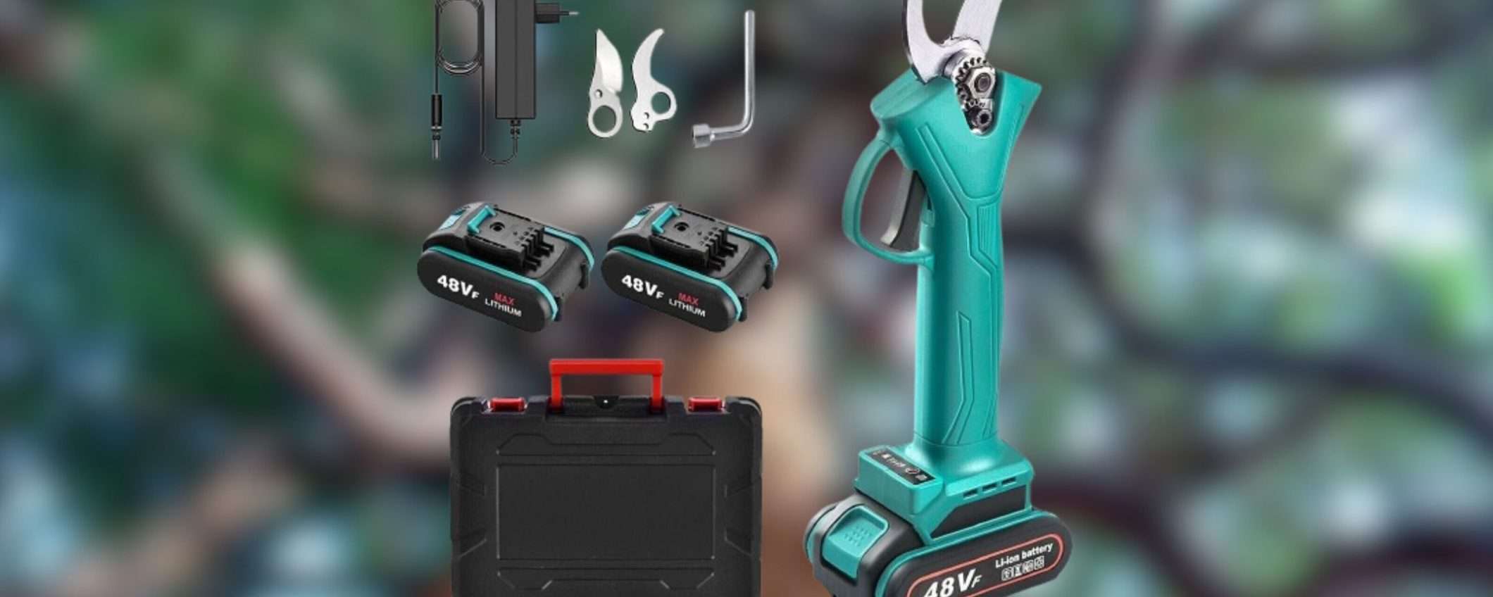 Potatura al TOP: forbici elettriche con 2 batterie e accessori a 35,99€ Potatura al TOP: forbici elettriche con 2 batterie e accessori a 35,99€
