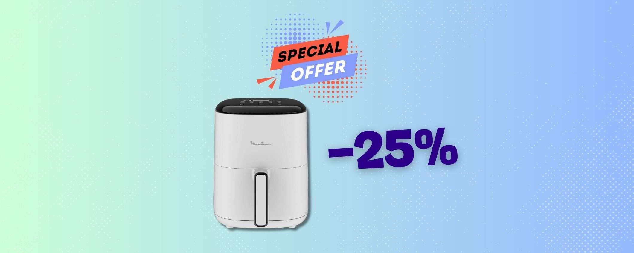 Cibo sano senza forno con la Moulinex Easy Fry Compact (-25%) Cibo sano senza forno con la Moulinex Easy Fry Compact (-25%)