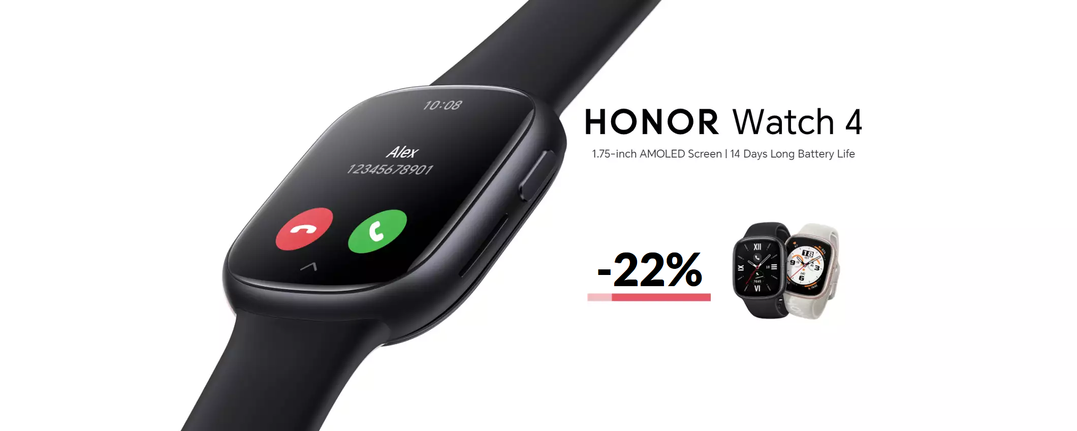 Con Honor Watch 4 telefoni dal polso e controlli lo stress (-22%) Con Honor Watch 4 telefoni dal polso e controlli lo stress (-22%)