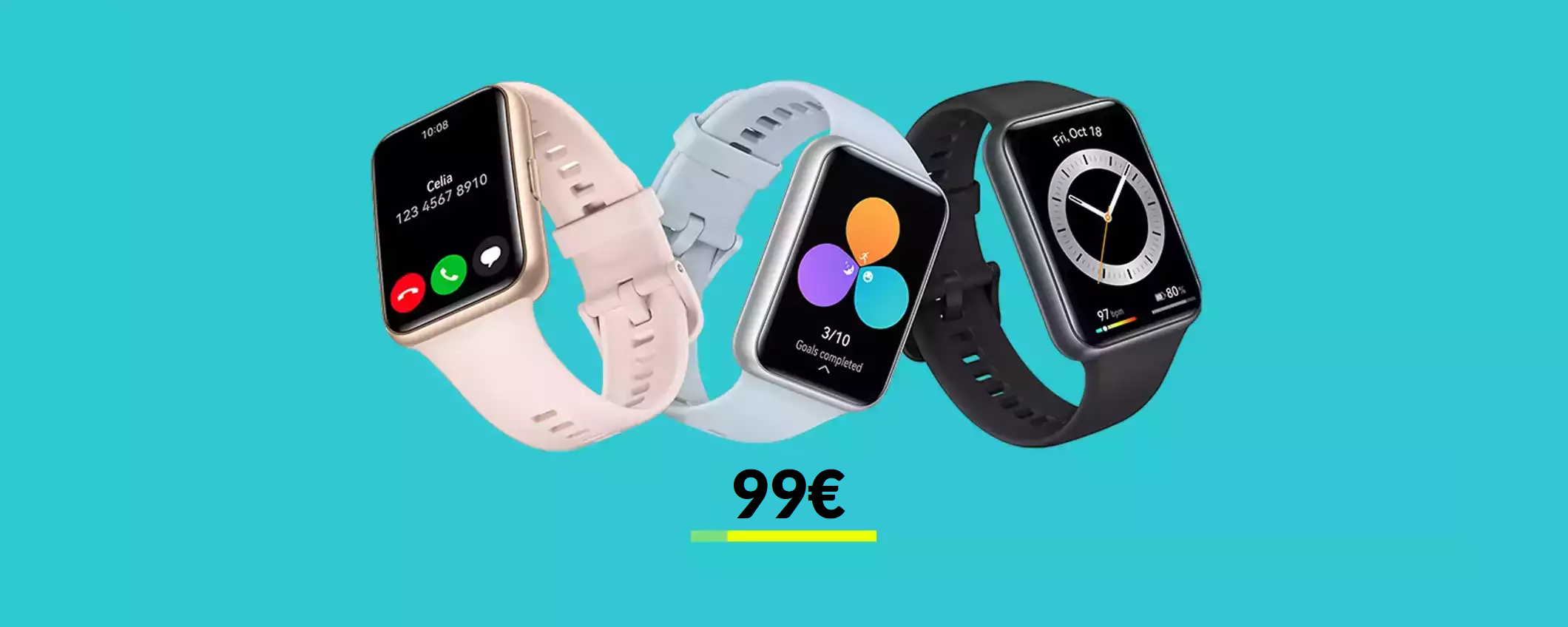 Huawei Watch Fit 2 è un AFFARE a soli 99€ e telefoni dal polso Huawei Watch Fit 2 è un AFFARE a soli 99€ e telefoni dal polso