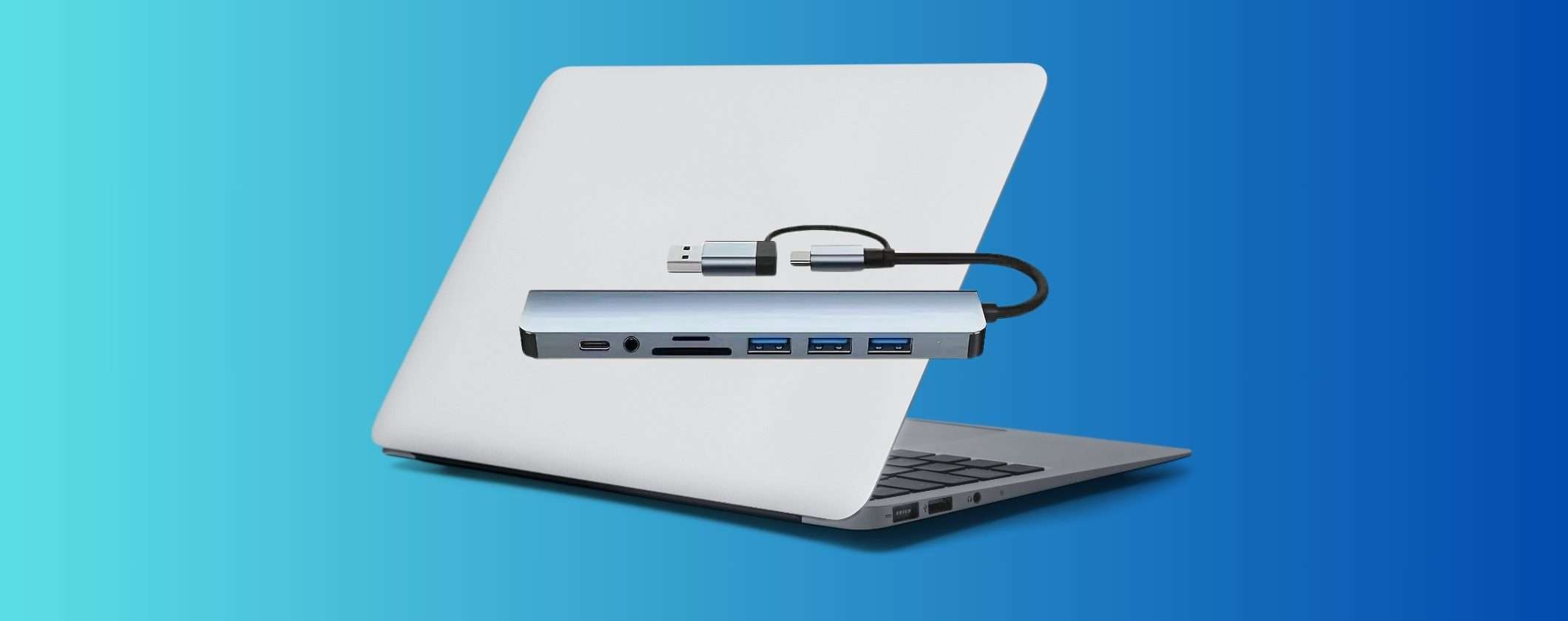 Hub 8 in 1 PAZZESCO a soli 6€ in OFFERTA LAMPO su TEMU Hub 8 in 1 PAZZESCO a soli 6€ in OFFERTA LAMPO su TEMU