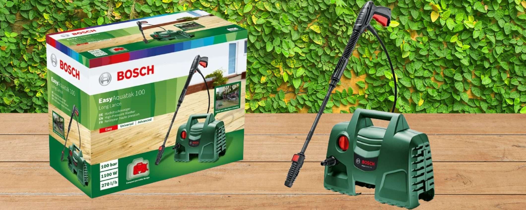 Bosch, la BOMBA gigante su Amazon: potente idropulitrice 100 BAR a 74,99€ Bosch, la BOMBA gigante su Amazon: potente idropulitrice 100 BAR a 74,99€