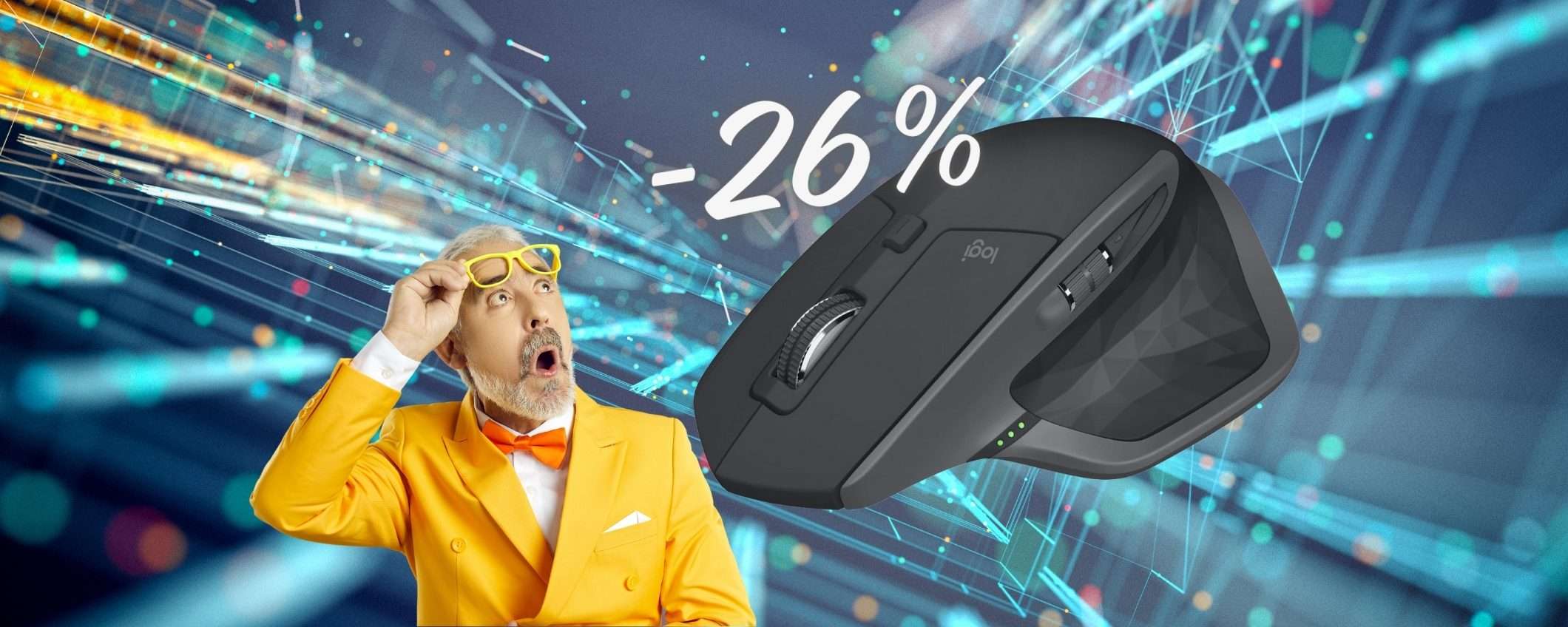 Logitech MX Master 2S: il mouse wireless SENZA RIVALI al 26% Logitech MX Master 2S: il mouse wireless SENZA RIVALI al 26%