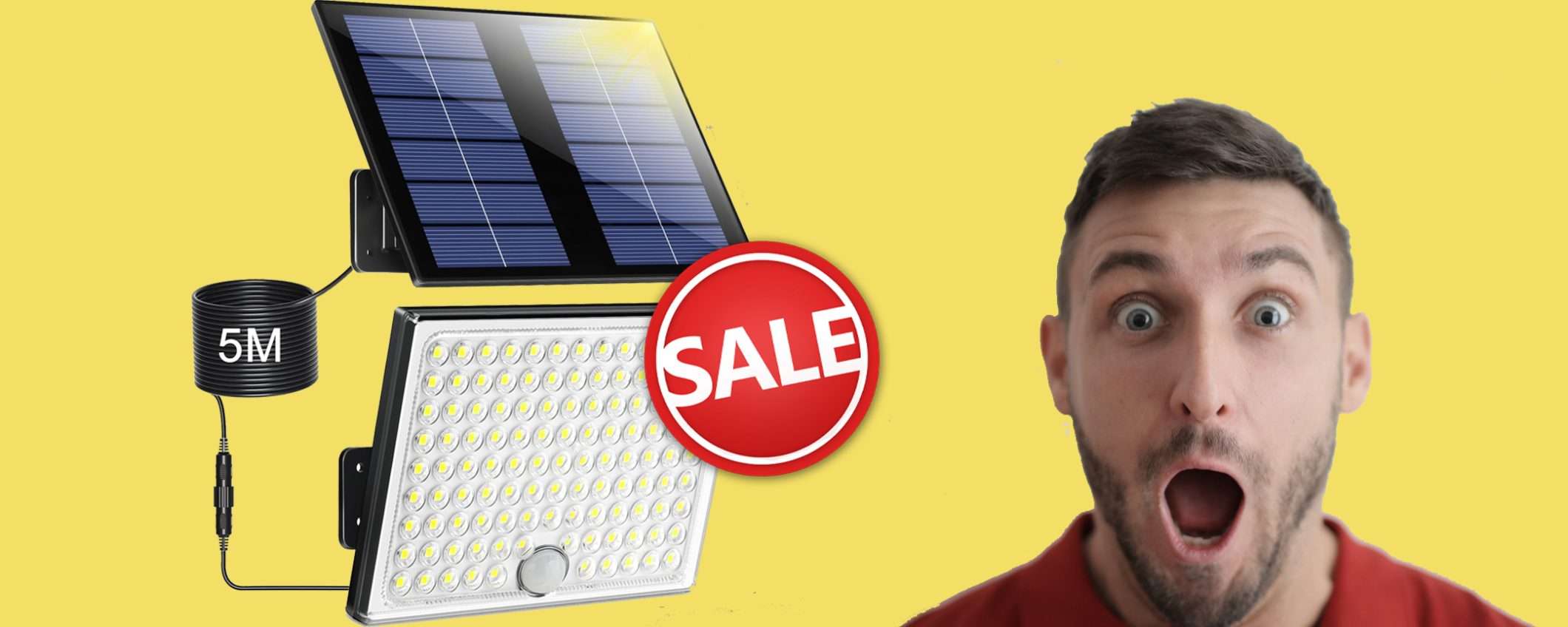 Luce solare a LED da esterno: offerta FOLLE su Amazon (-49%) Luce solare a LED da esterno: offerta FOLLE su Amazon (-49%)