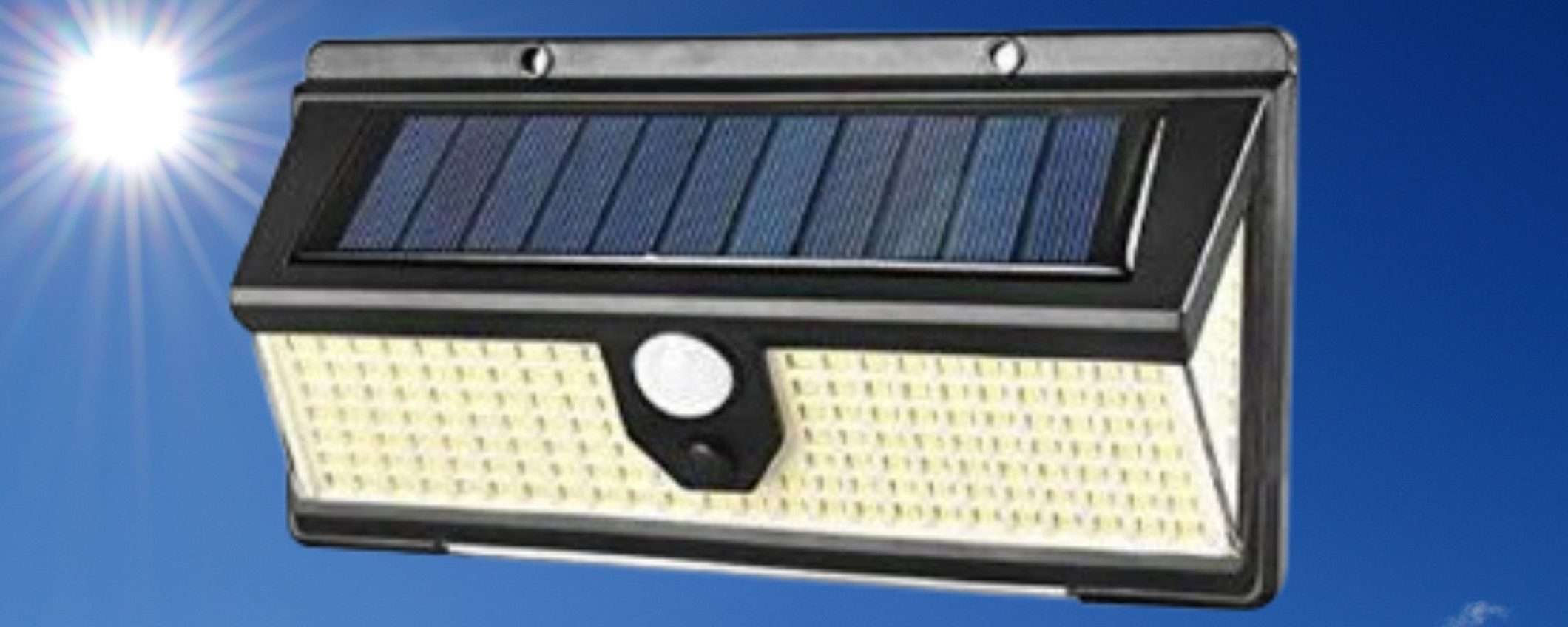 Sconto 67% per questa luce solare ad ALTE prestazioni: prezzo SHOCK (11€) Sconto 67% per questa luce solare ad ALTE prestazioni: prezzo SHOCK (11€)