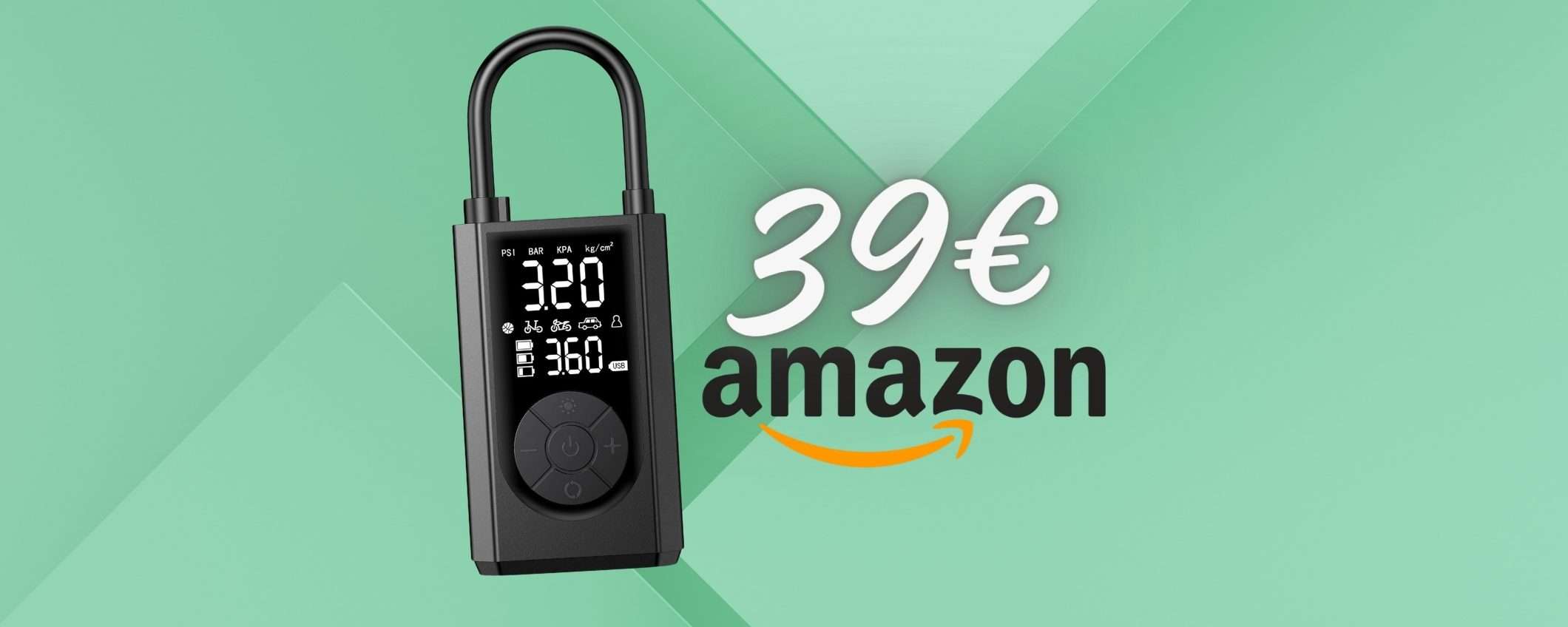 Mini compressore portatile a PREZZO REGALO, solo 39€ su Amazon Mini compressore portatile a PREZZO REGALO, solo 39€ su Amazon