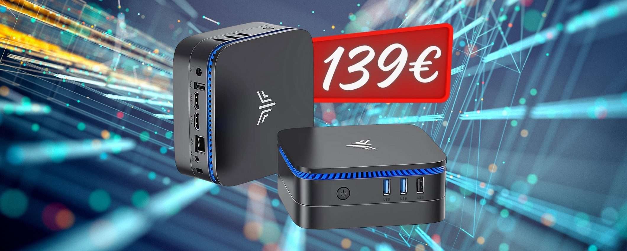 Mini PC con CPU Intel, 8GB di RAM e 256GB di SSD a SOLI 139€ Mini PC con CPU Intel, 8GB di RAM e 256GB di SSD a SOLI 139€