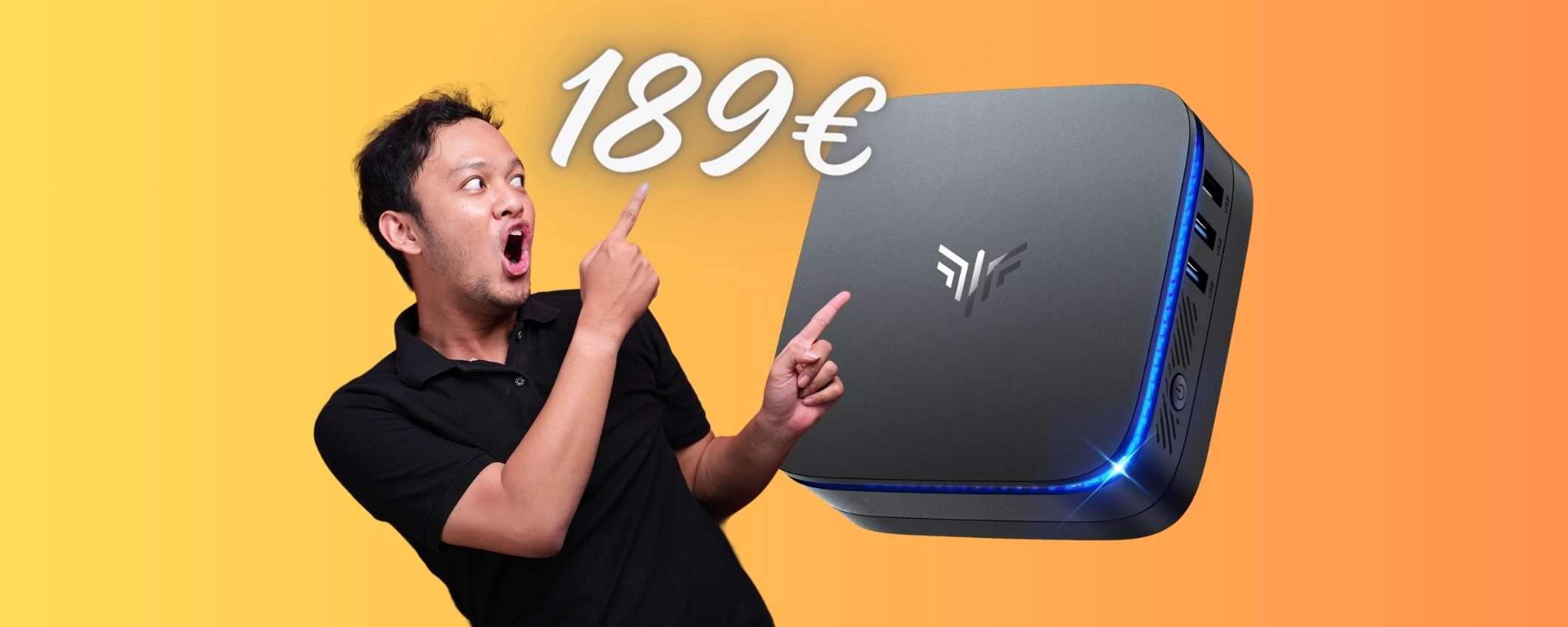 Mini PC con CPU Intel, SSD da 512GB e 16GB di RAM ora tuo a 189€ Mini PC con CPU Intel, SSD da 512GB e 16GB di RAM ora tuo a 189€