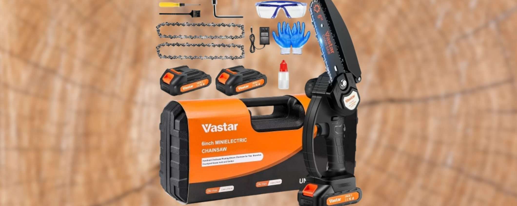 Motosega a 39,99€: 2 batterie e accessori GRATIS, potente e super compatta Motosega a 39,99€: 2 batterie e accessori GRATIS, potente e super compatta