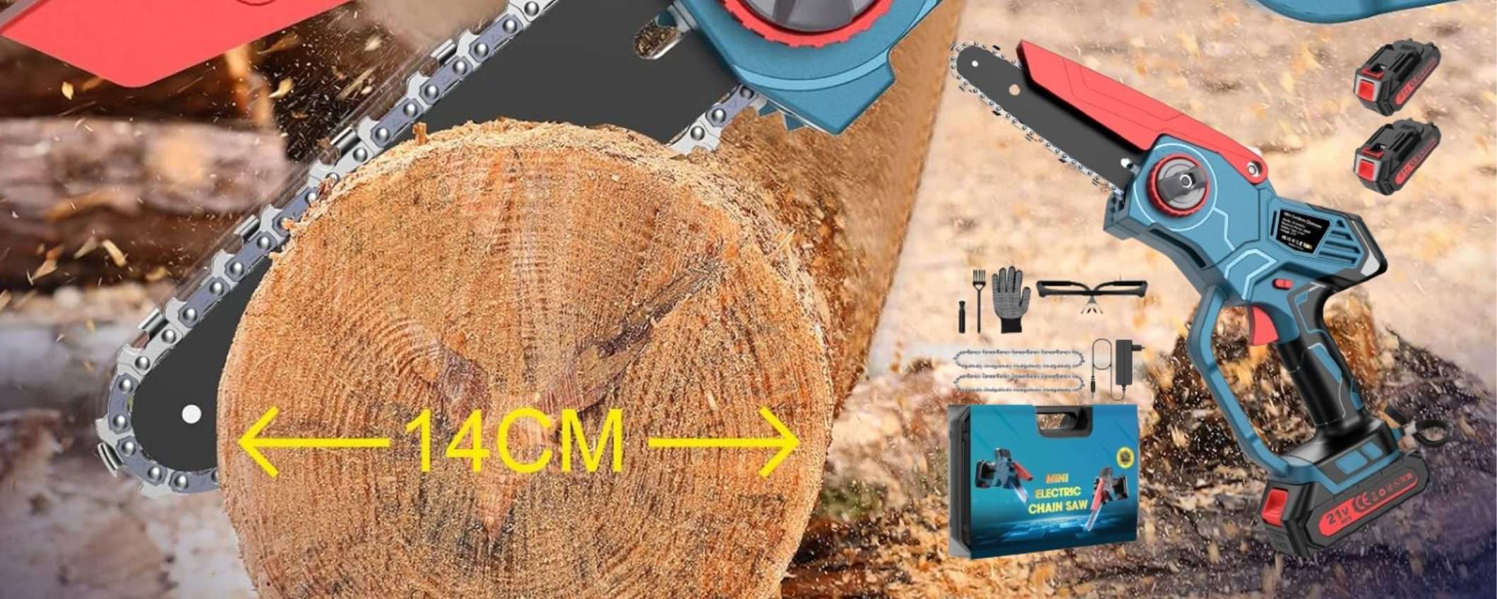 Motosega premium a 40€ con 2 batterie: tutto potato alla PERFEZIONE (Amazon) Motosega premium a 40€ con 2 batterie: tutto potato alla PERFEZIONE (Amazon)
