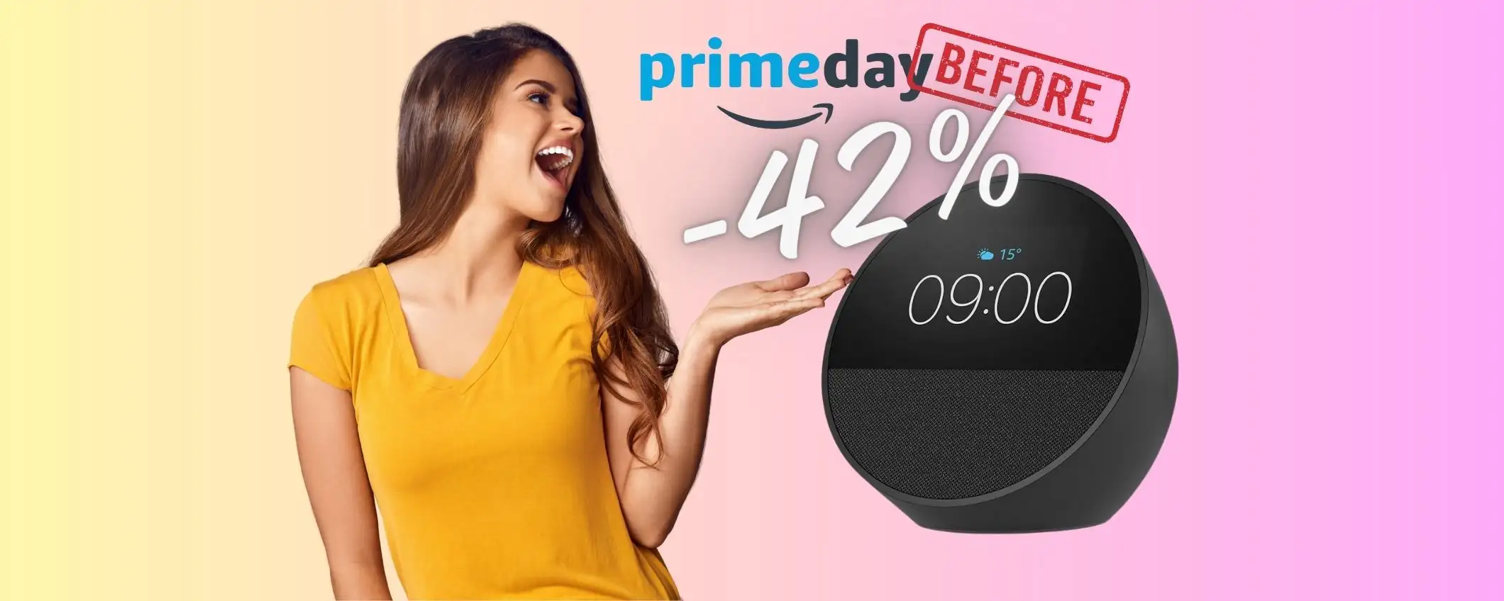 Nuovo Amazon Echo Spot in OFFERTA LANCIO al 42% in MENO Nuovo Amazon Echo Spot in OFFERTA LANCIO al 42% in MENO