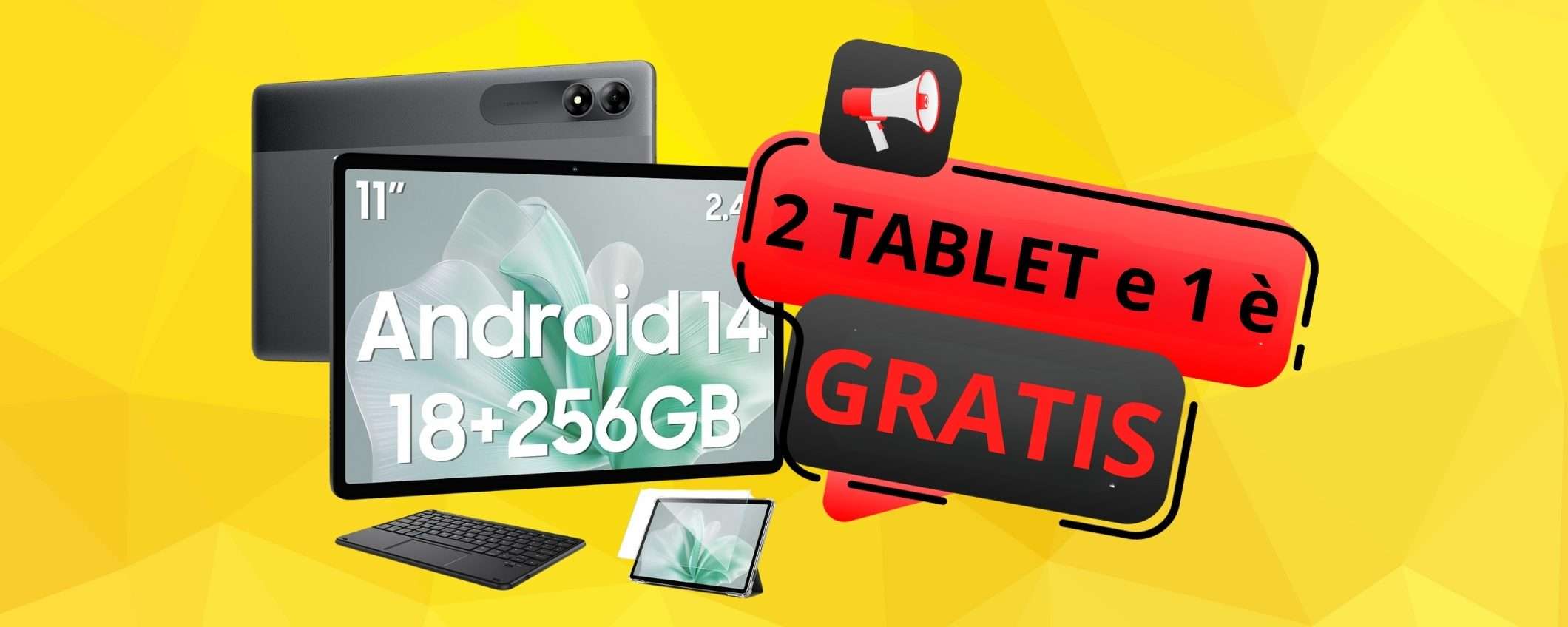 OFFERTA PAZZESCA di Amazon: 2 Tablet da 11 pollici e 1 è GRATIS OFFERTA PAZZESCA di Amazon: 2 Tablet da 11 pollici e 1 è GRATIS