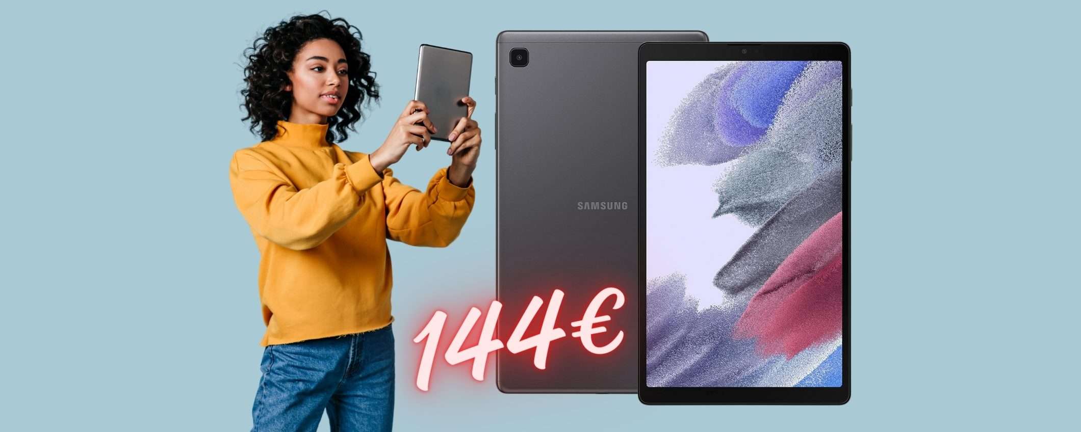 PAZZIA su Amazon per Samsung Galaxy Tab A7 Lite, ora tuo a 144€ PAZZIA su Amazon per Samsung Galaxy Tab A7 Lite, ora tuo a 144€