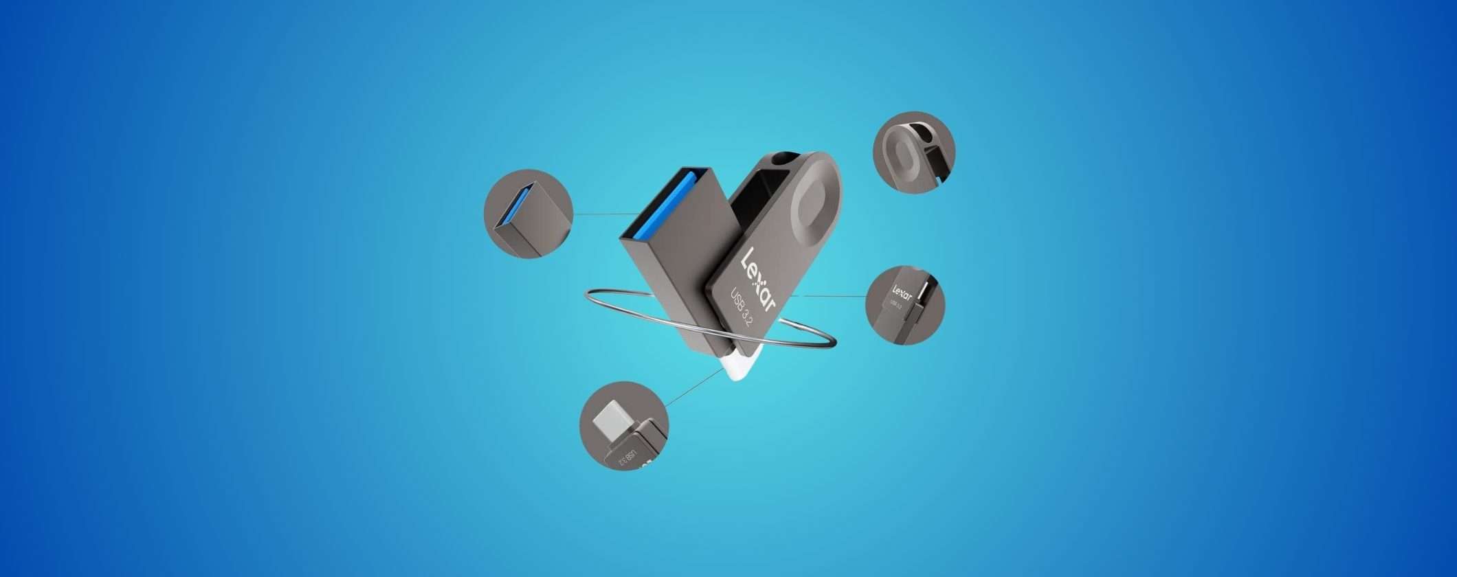 Pen Drive 2 in 1 Lexar 64GB a soli 11€ con il Prime Day Pen Drive 2 in 1 Lexar 64GB a soli 11€ con il Prime Day