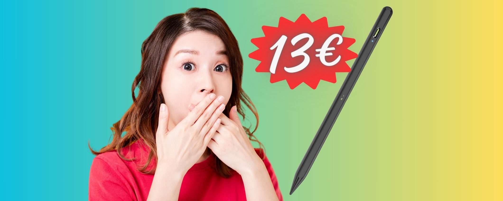 Penna touch per iPad sensibile e precisa ora tua a SOLI 13€ su Amazon