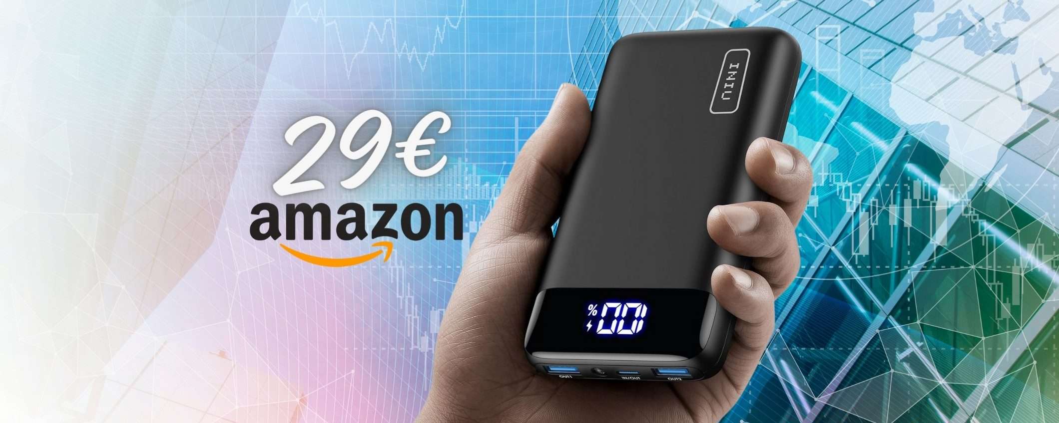 Power Bank POTENTISSIMO e veloce con capacità da 20000mAh tuo a 29€ Power Bank POTENTISSIMO e veloce con capacità da 20000mAh tuo a 29€