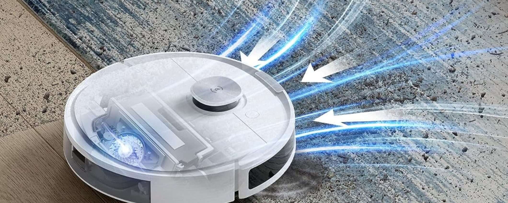 PULIZIA TOTALE e senza sbavature: il robot 2-in-1 Ecovacs Deebot N10 Plus a -26% PULIZIA TOTALE e senza sbavature: il robot 2-in-1 Ecovacs Deebot N10 Plus a -26%