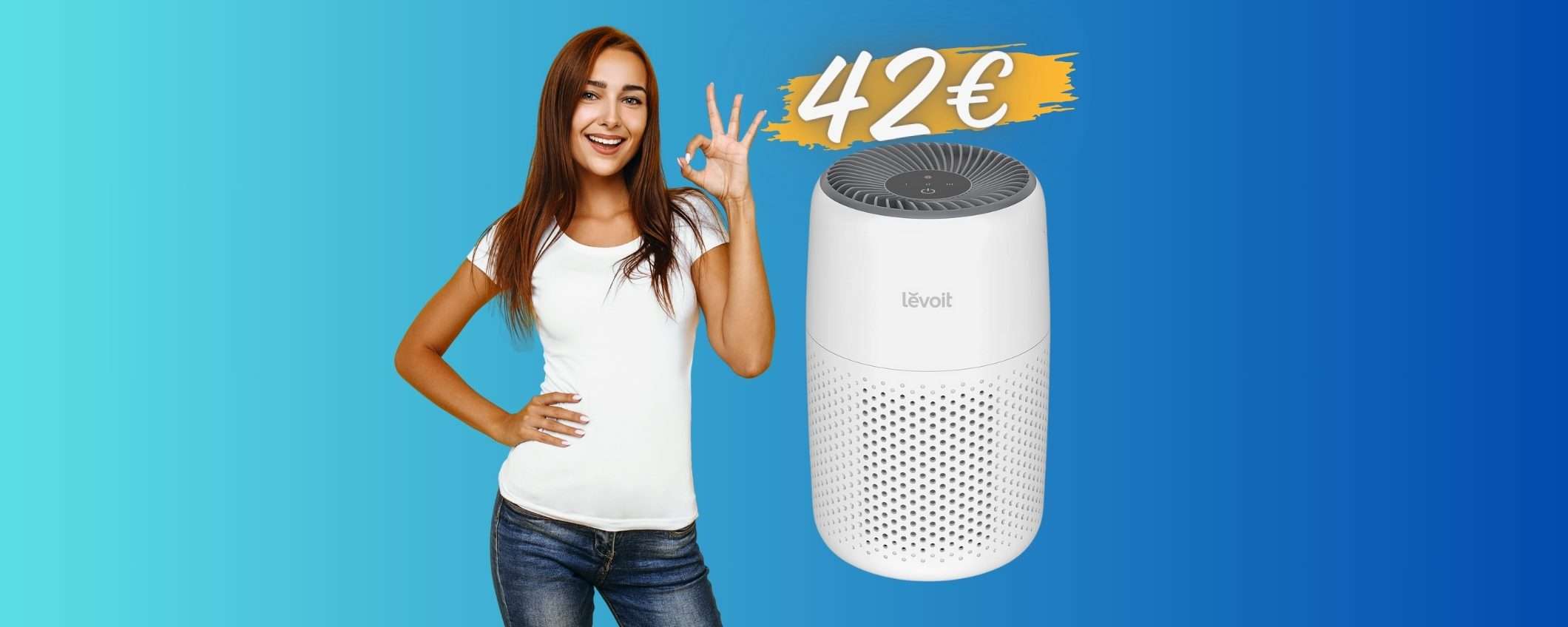 Purificatore d'aria con filtro HEPA a POCHISSIMO su Amazon (42€) Purificatore d'aria con filtro HEPA a POCHISSIMO su Amazon (42€)