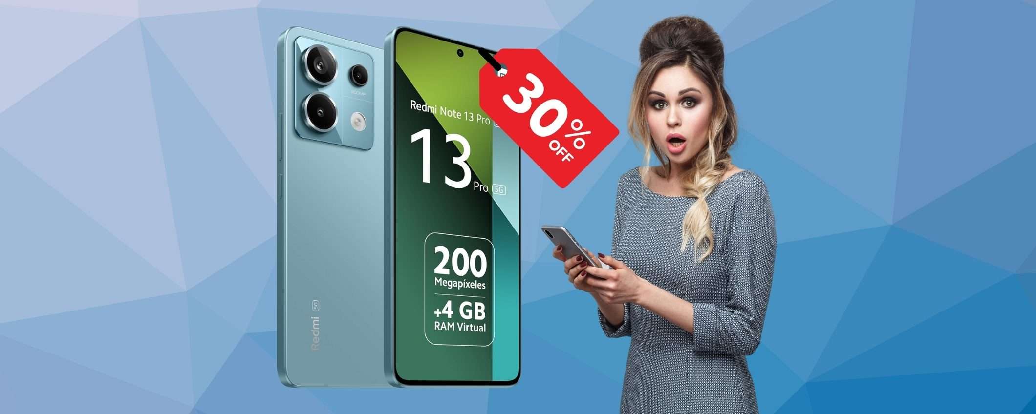 Redmi Note 13 Pro 5G da 256GB a 55€ in 5 mesi SENZA INTERESSI Redmi Note 13 Pro 5G da 256GB a 55€ in 5 mesi SENZA INTERESSI
