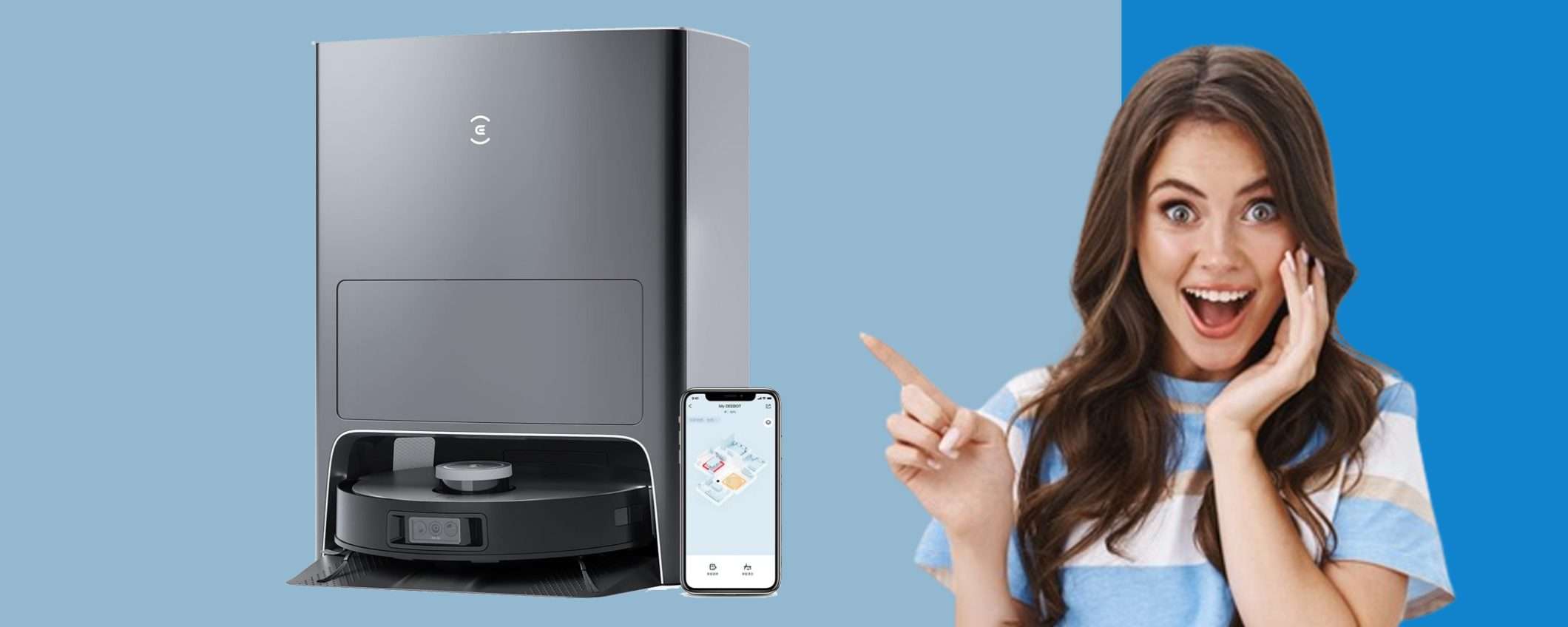 Robot ECOVACS DEEBOT X1 OMNI in offerta FOLLE (-35%) Robot ECOVACS DEEBOT X1 OMNI in offerta FOLLE (-35%)
