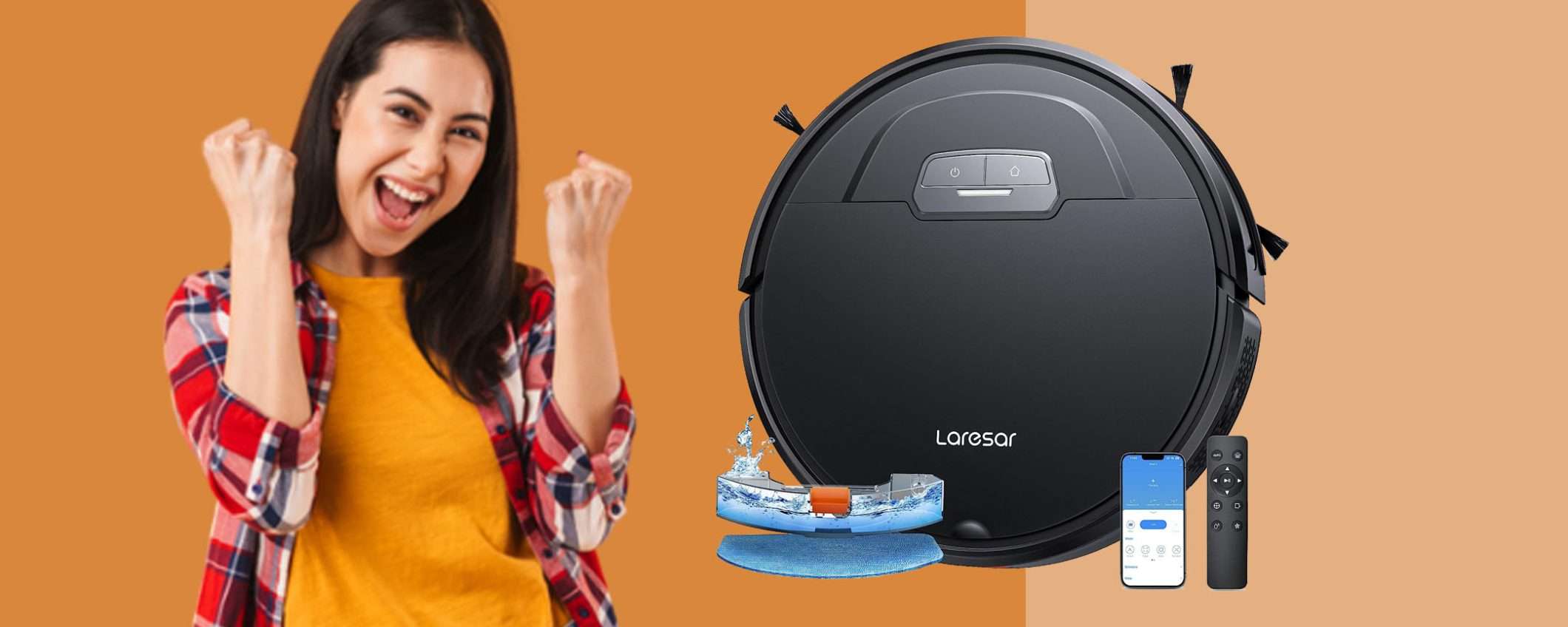 Robot aspira e lava Smart da 4500Pa: doppio sconto WOW (-129€) Robot aspira e lava Smart da 4500Pa: doppio sconto WOW (-129€)