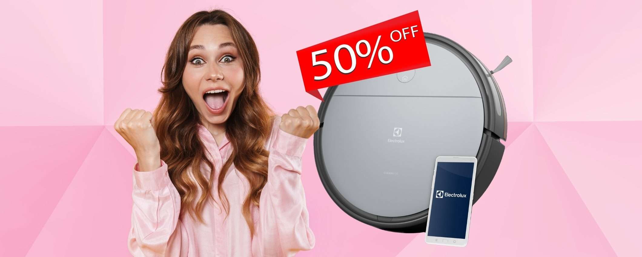 Robot aspirapolvere Electrolux in PROMO al 50% + codice segreto (-155€) Robot aspirapolvere Electrolux in PROMO al 50% + codice segreto (-155€)