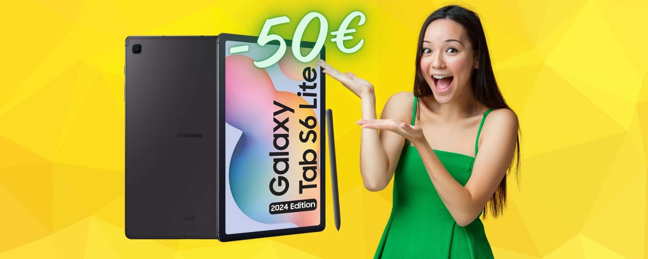 Samsung Galaxy Tab S6 Lite al PREZZO più BASSO di Amazon (-50€) Samsung Galaxy Tab S6 Lite al PREZZO più BASSO di Amazon (-50€)