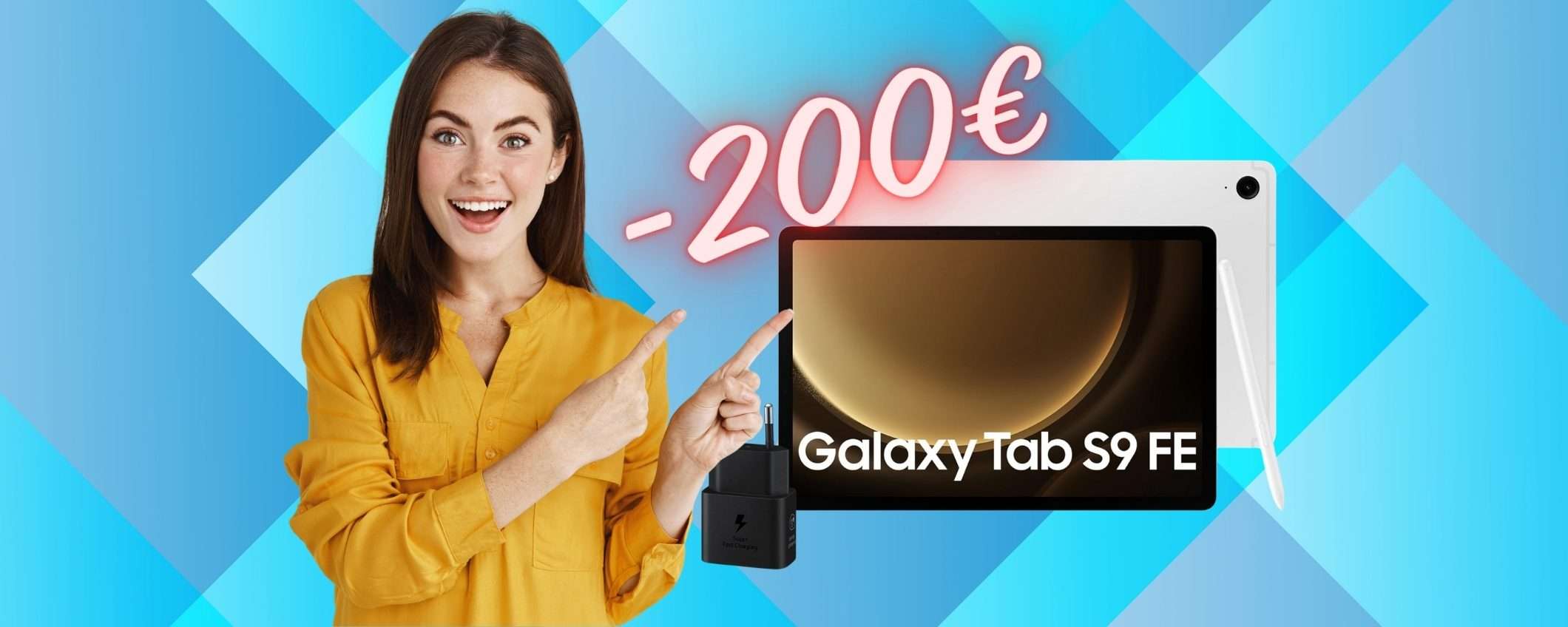 Samsung Galaxy Tab S9 FE al PREZZO più BASSO di SEMPRE (-200€) Samsung Galaxy Tab S9 FE al PREZZO più BASSO di SEMPRE (-200€)